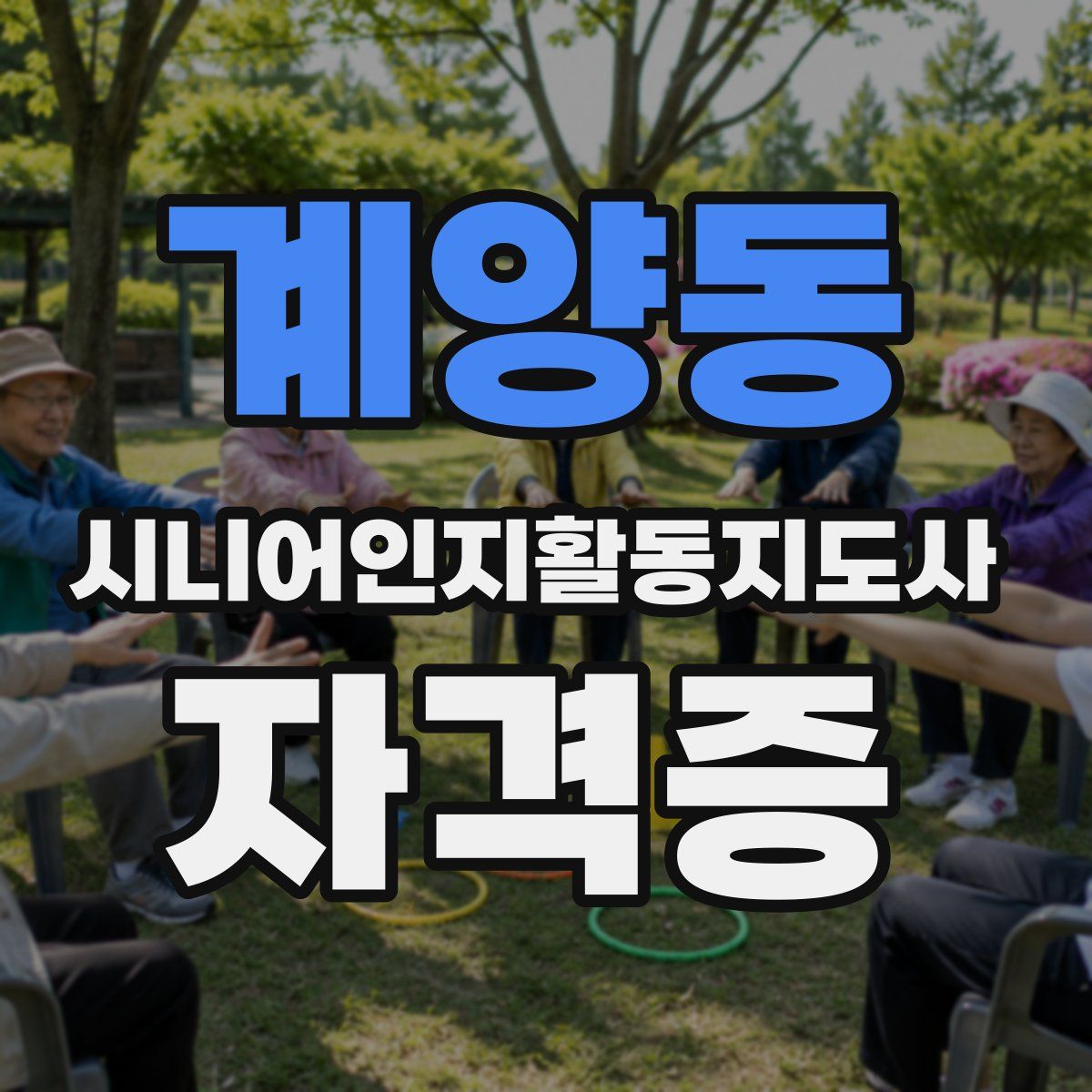 계양동 시니어인지활동지도사 자격증