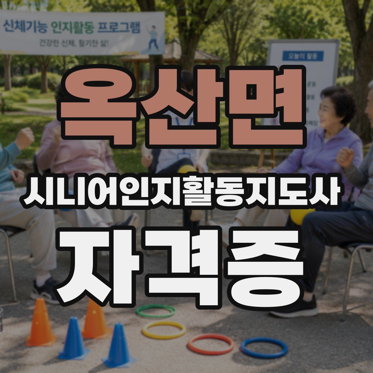 옥산면 시니어인지활동지도사 자격증