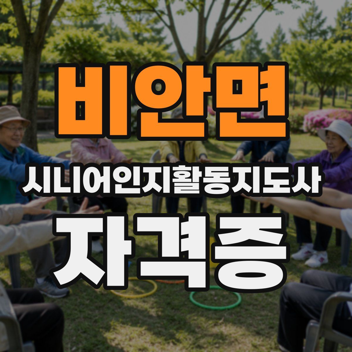 비안면 시니어인지활동지도사 자격증