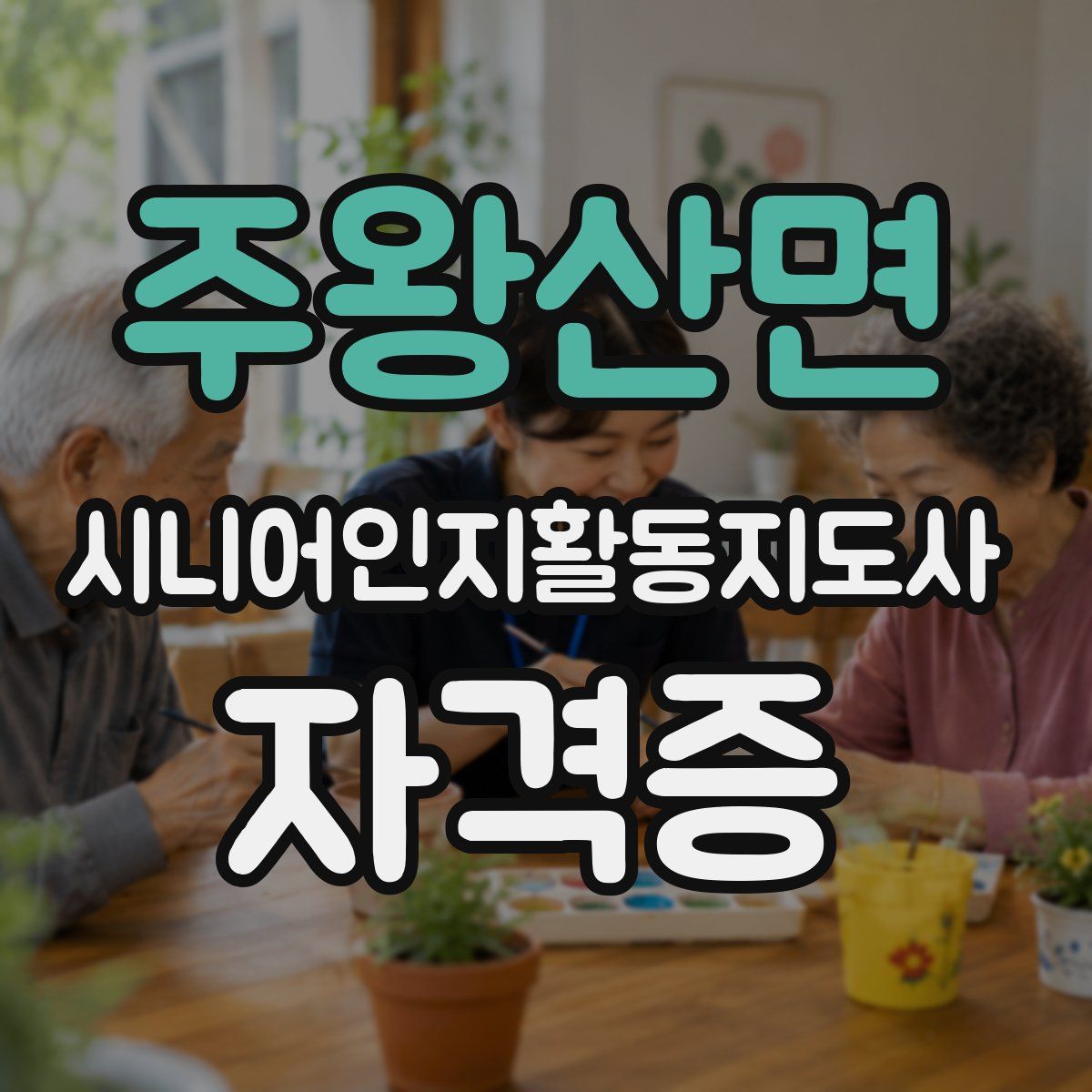 주왕산면 시니어인지활동지도사 자격증