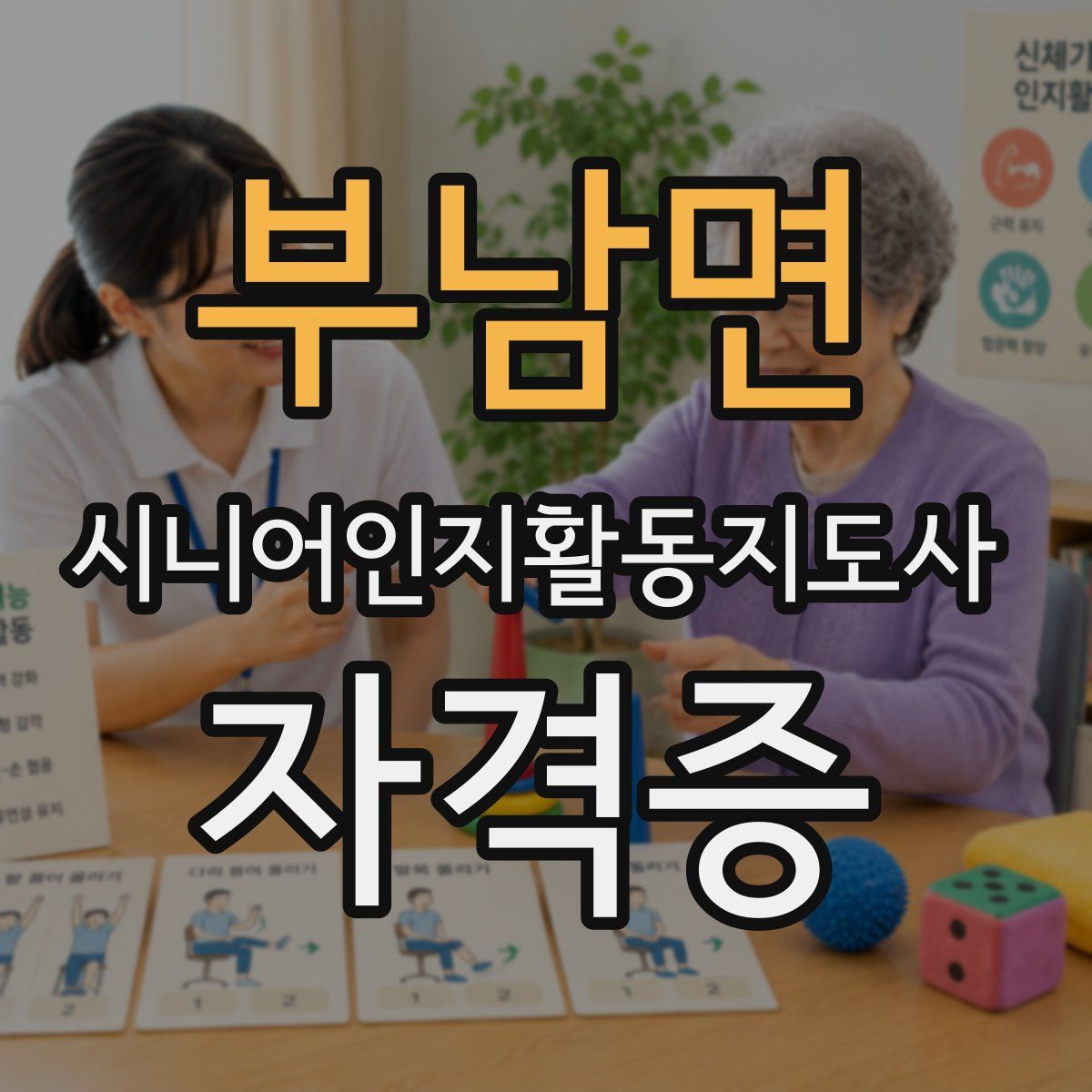 부남면 시니어인지활동지도사 자격증