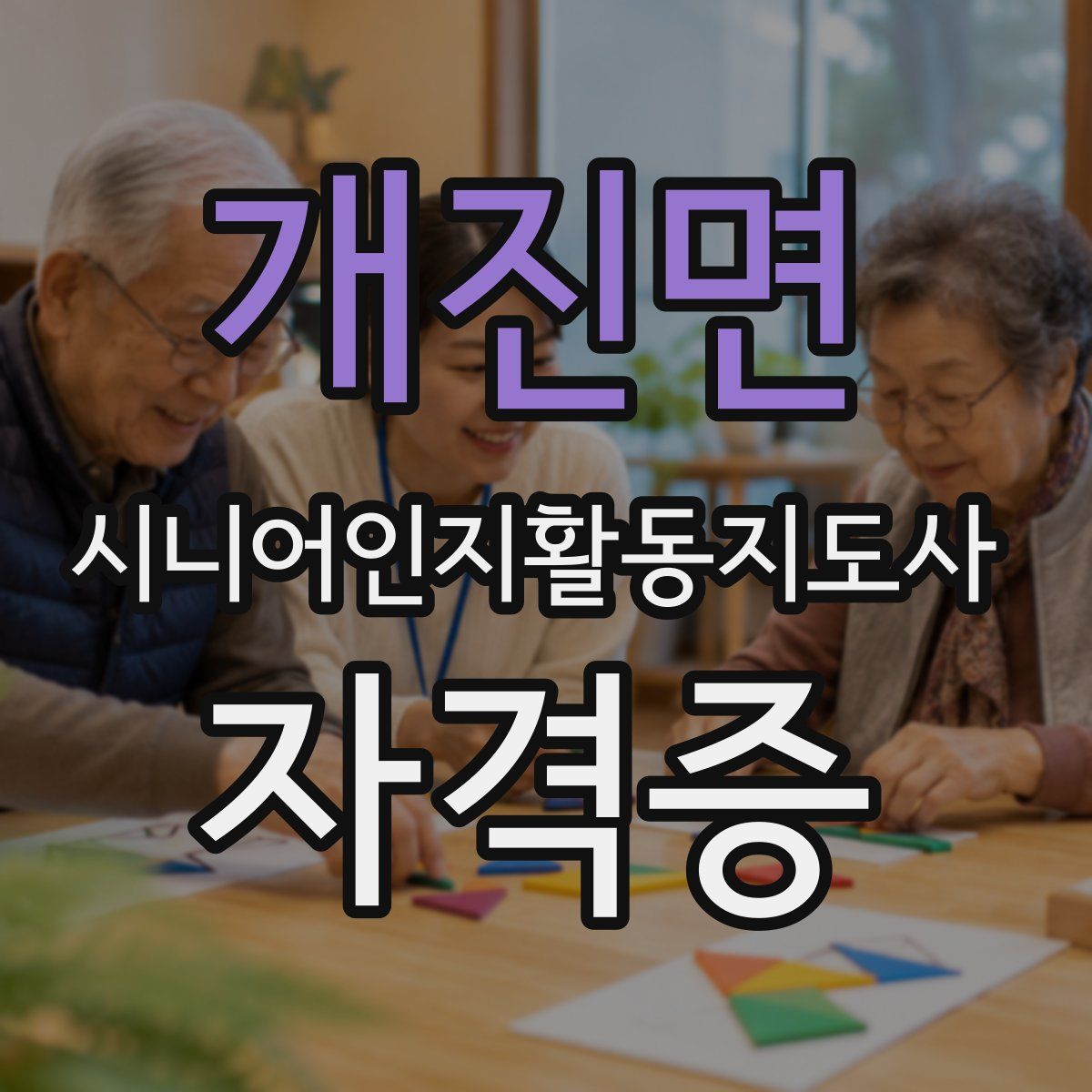 개진면 시니어인지활동지도사 자격증