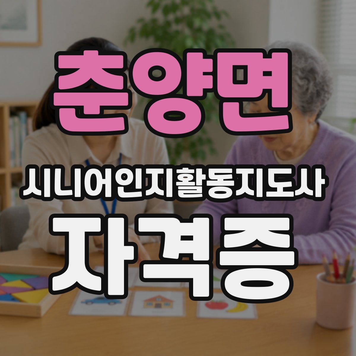 춘양면 시니어인지활동지도사 자격증