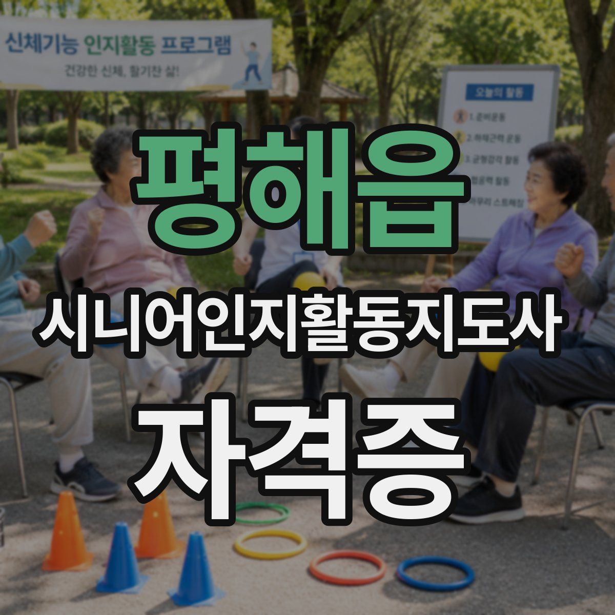 평해읍 시니어인지활동지도사 자격증