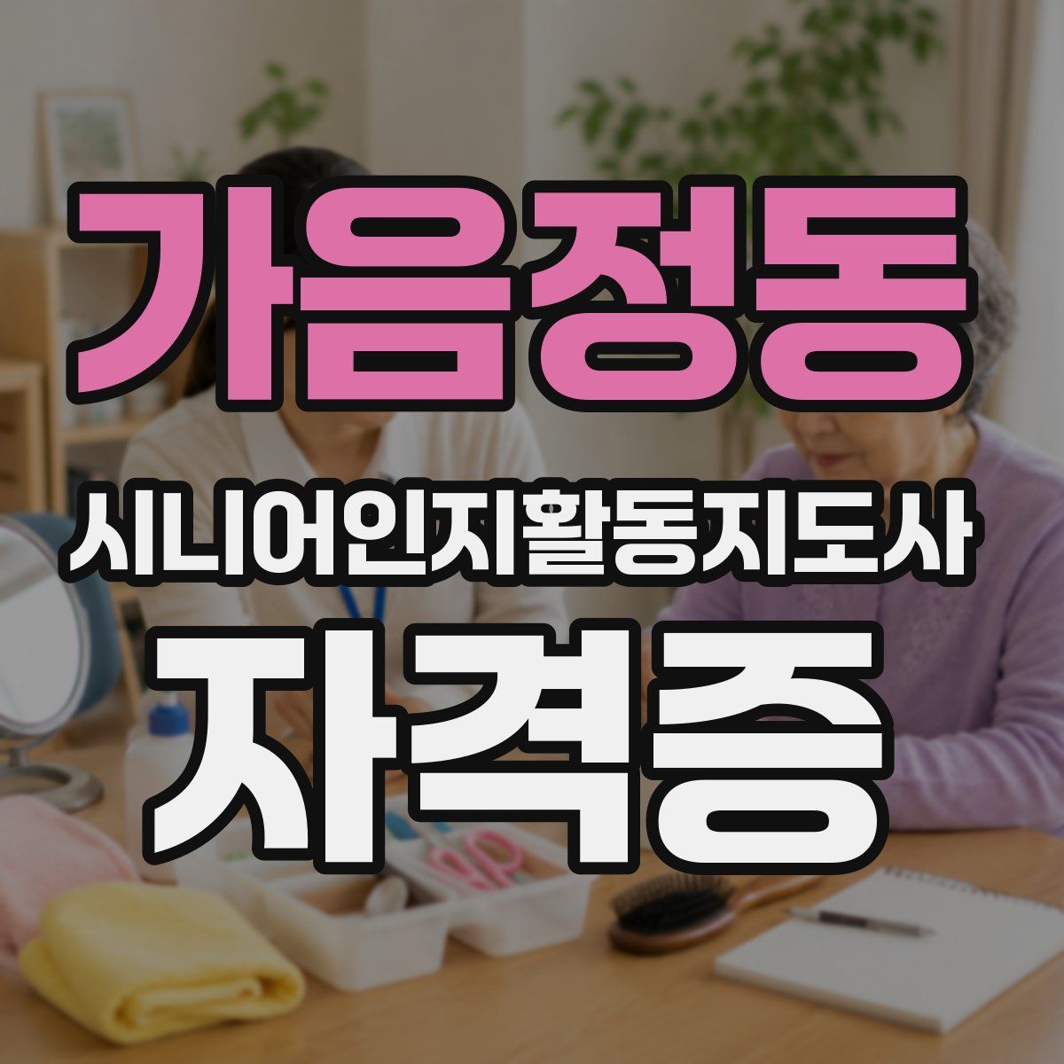 가음정동 시니어인지활동지도사 자격증
