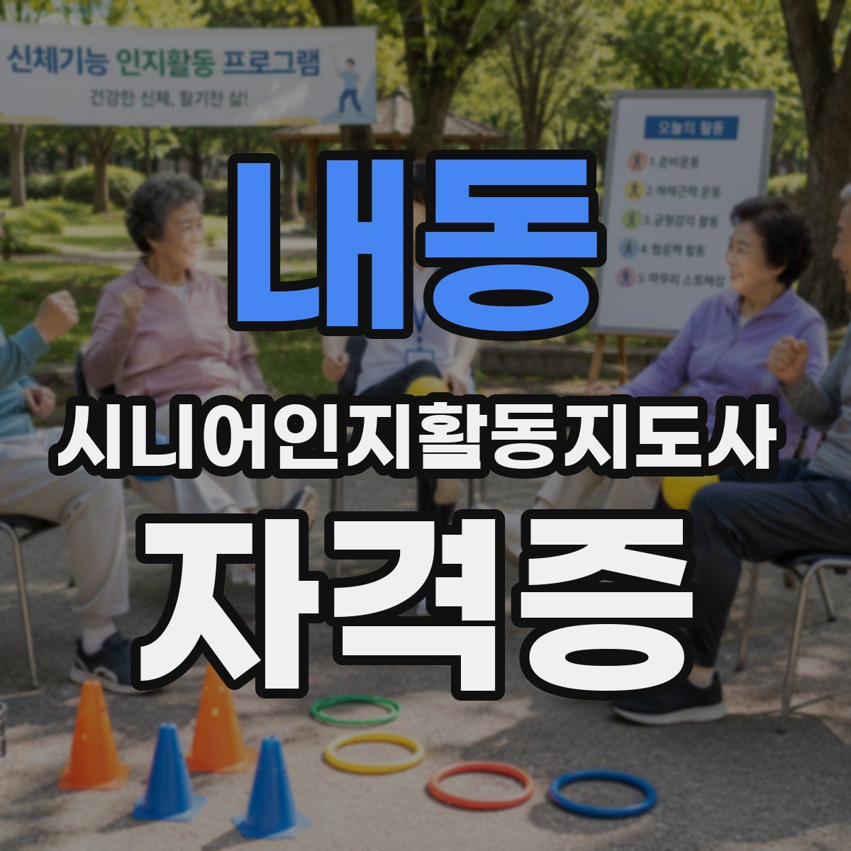 내동 시니어인지활동지도사 자격증