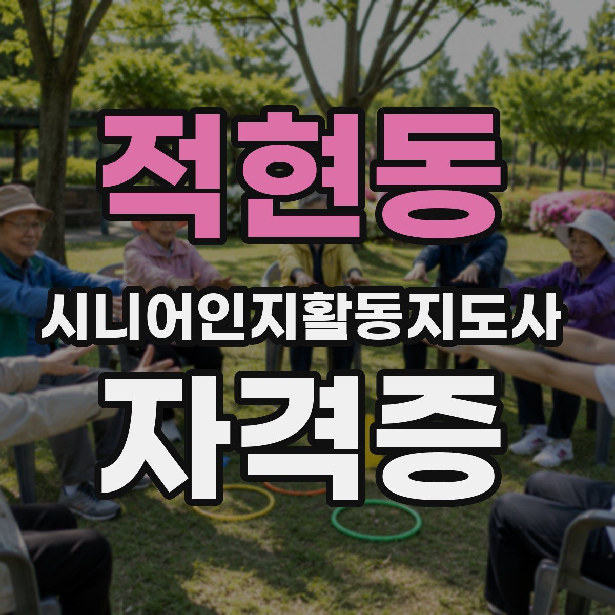 적현동 시니어인지활동지도사 자격증