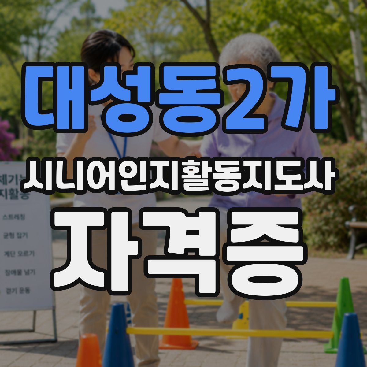 대성동2가 시니어인지활동지도사 자격증