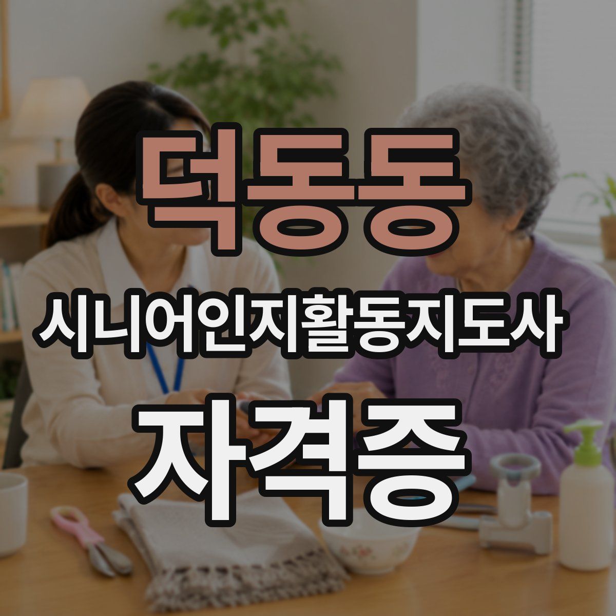 덕동동 시니어인지활동지도사 자격증