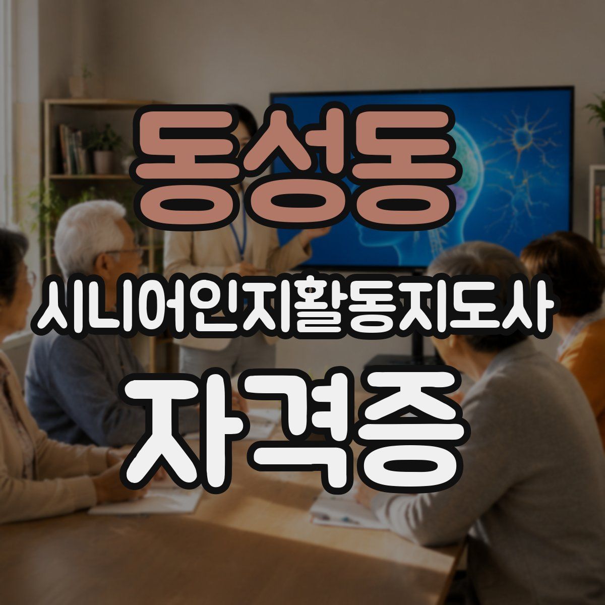 동성동 시니어인지활동지도사 자격증
