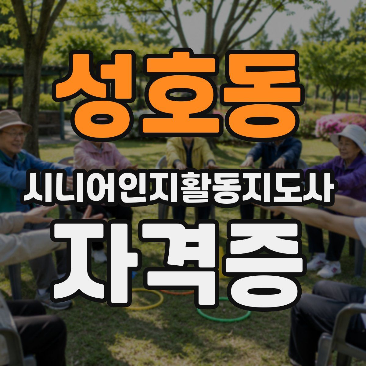 성호동 시니어인지활동지도사 자격증
