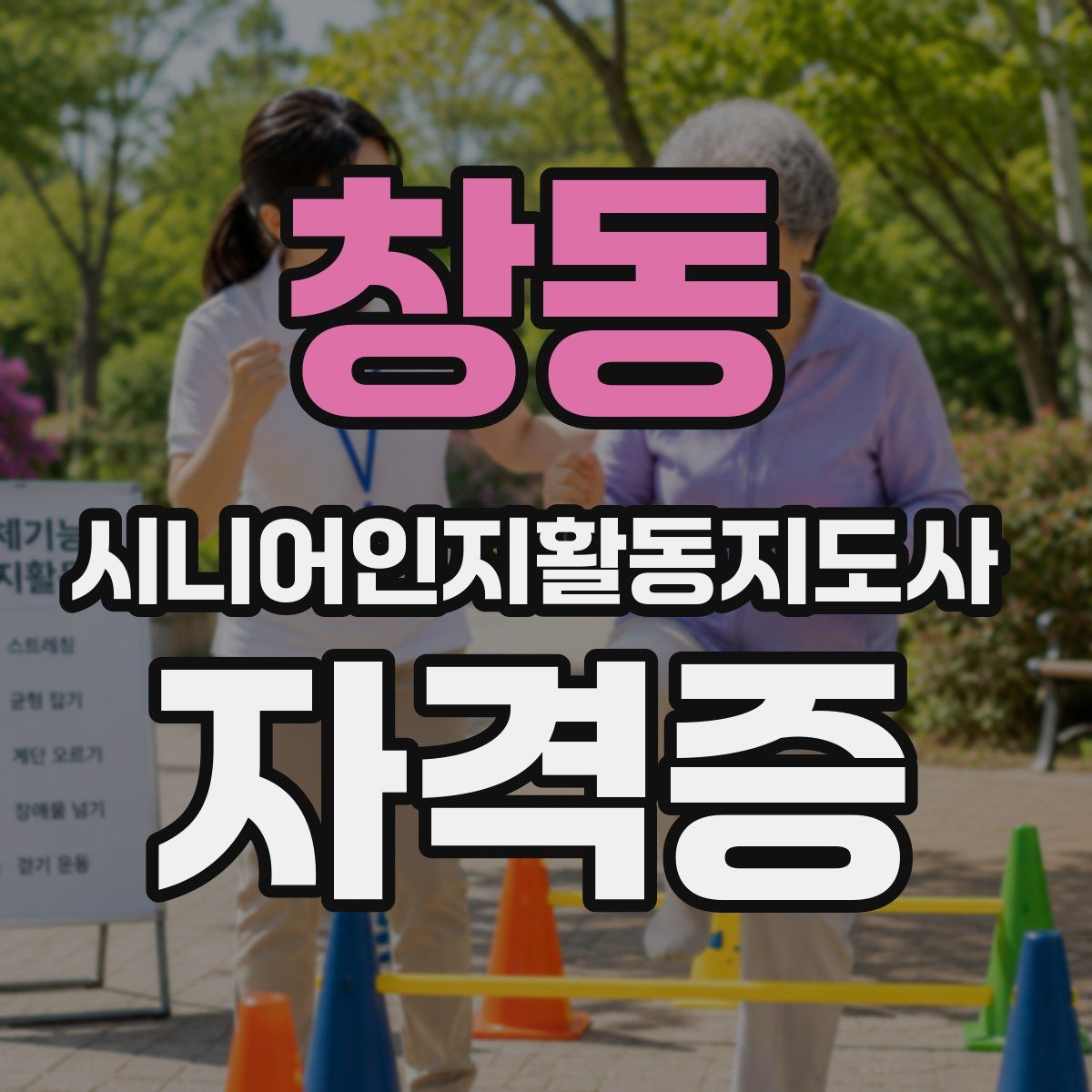 창동 시니어인지활동지도사 자격증