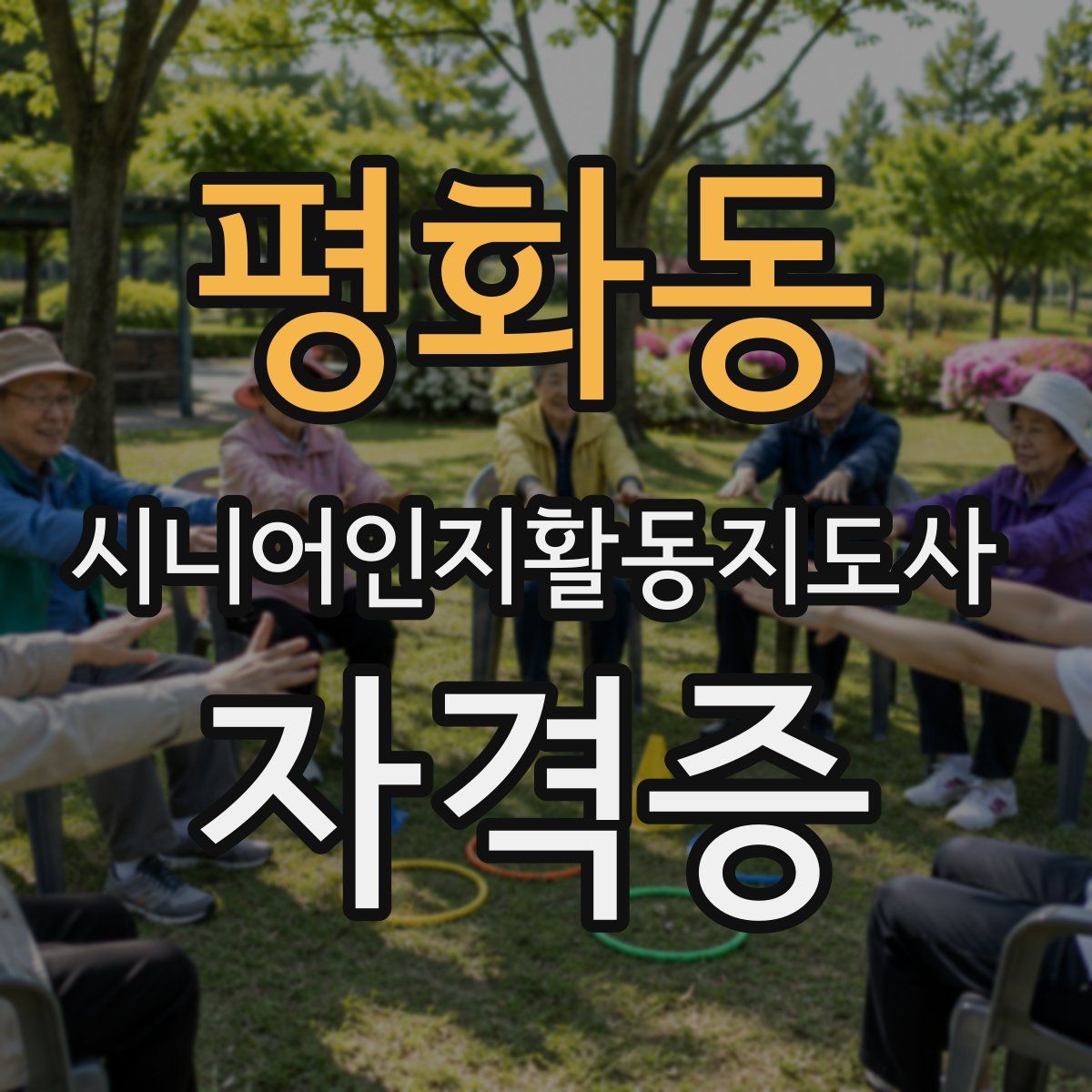 평화동 시니어인지활동지도사 자격증