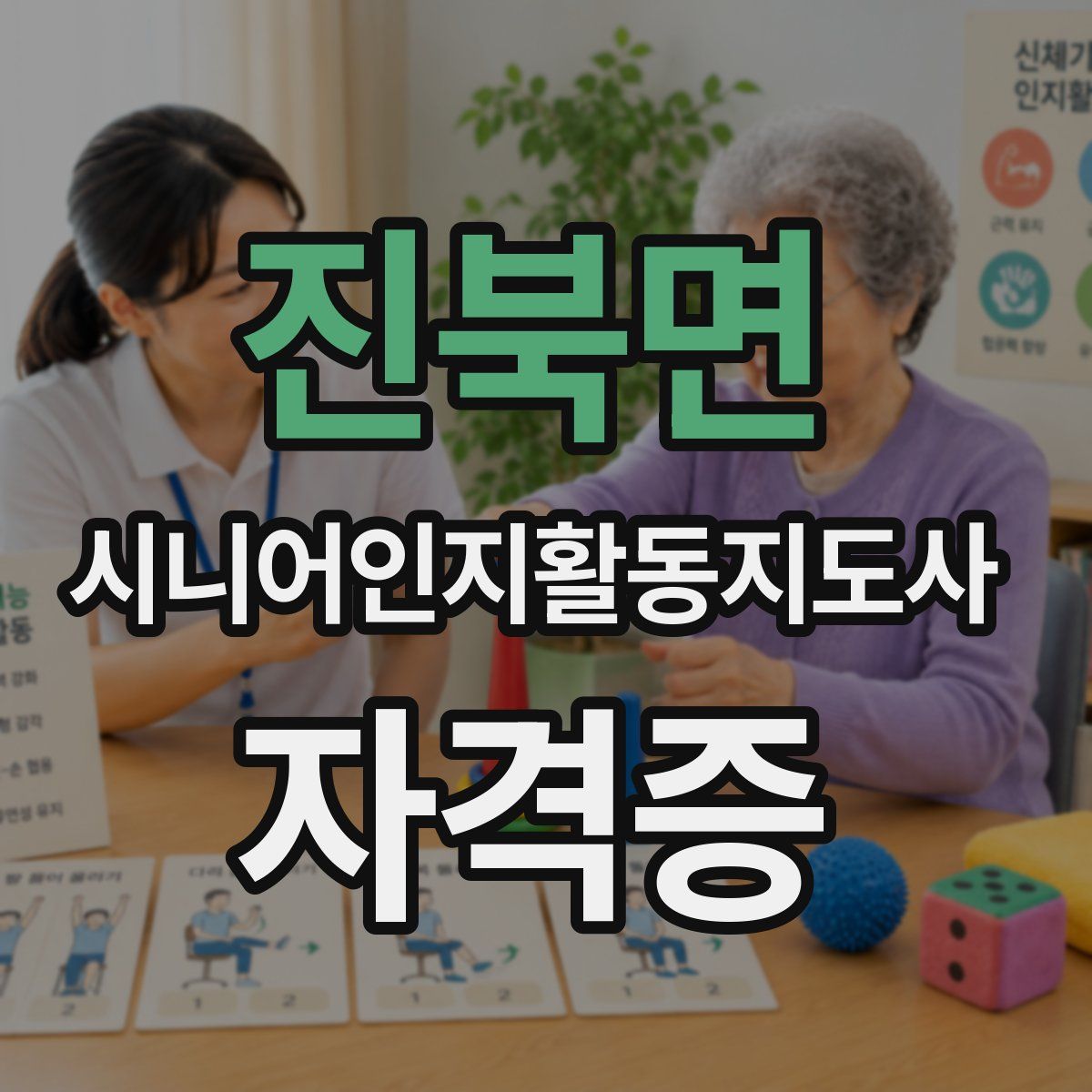 진북면 시니어인지활동지도사 자격증