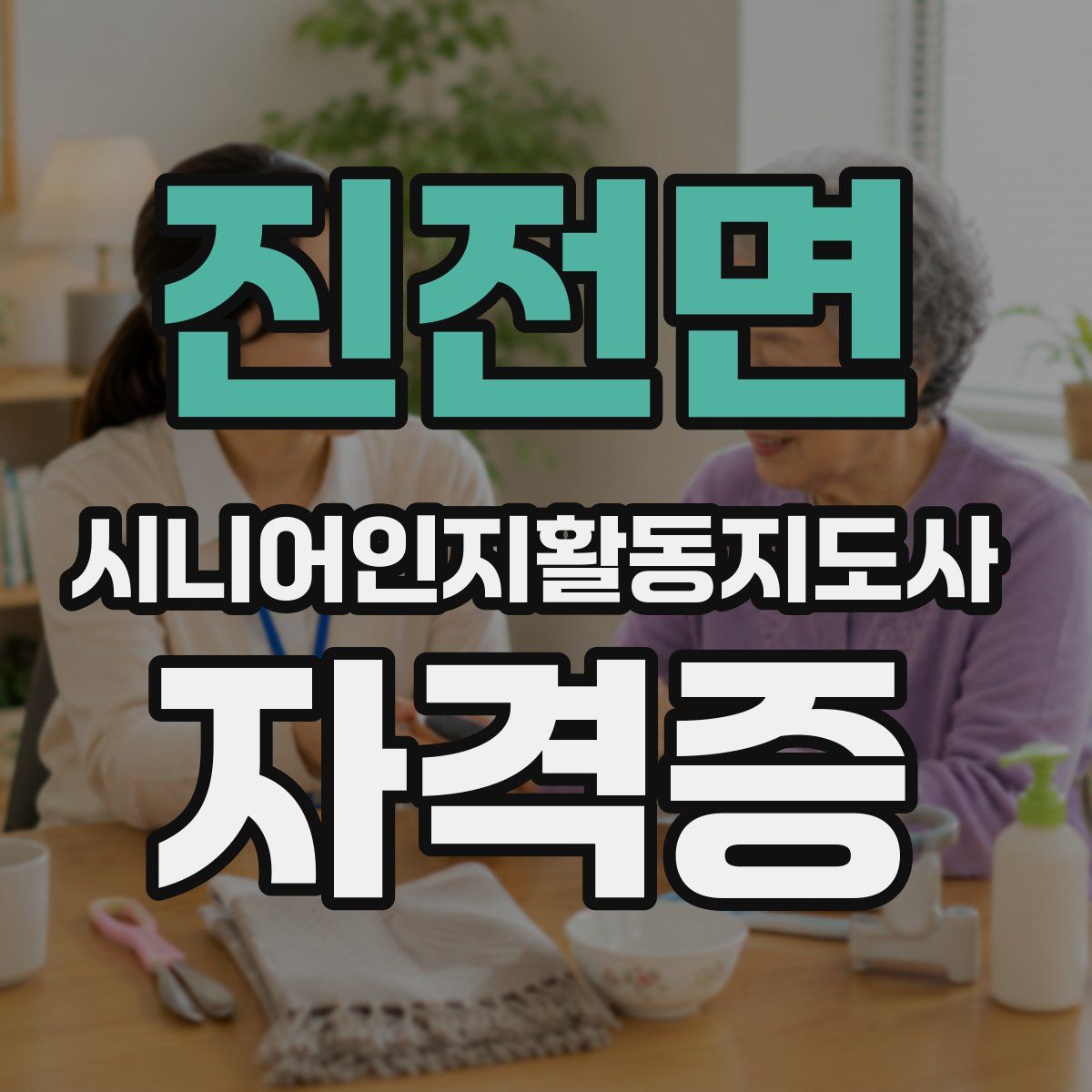 진전면 시니어인지활동지도사 자격증