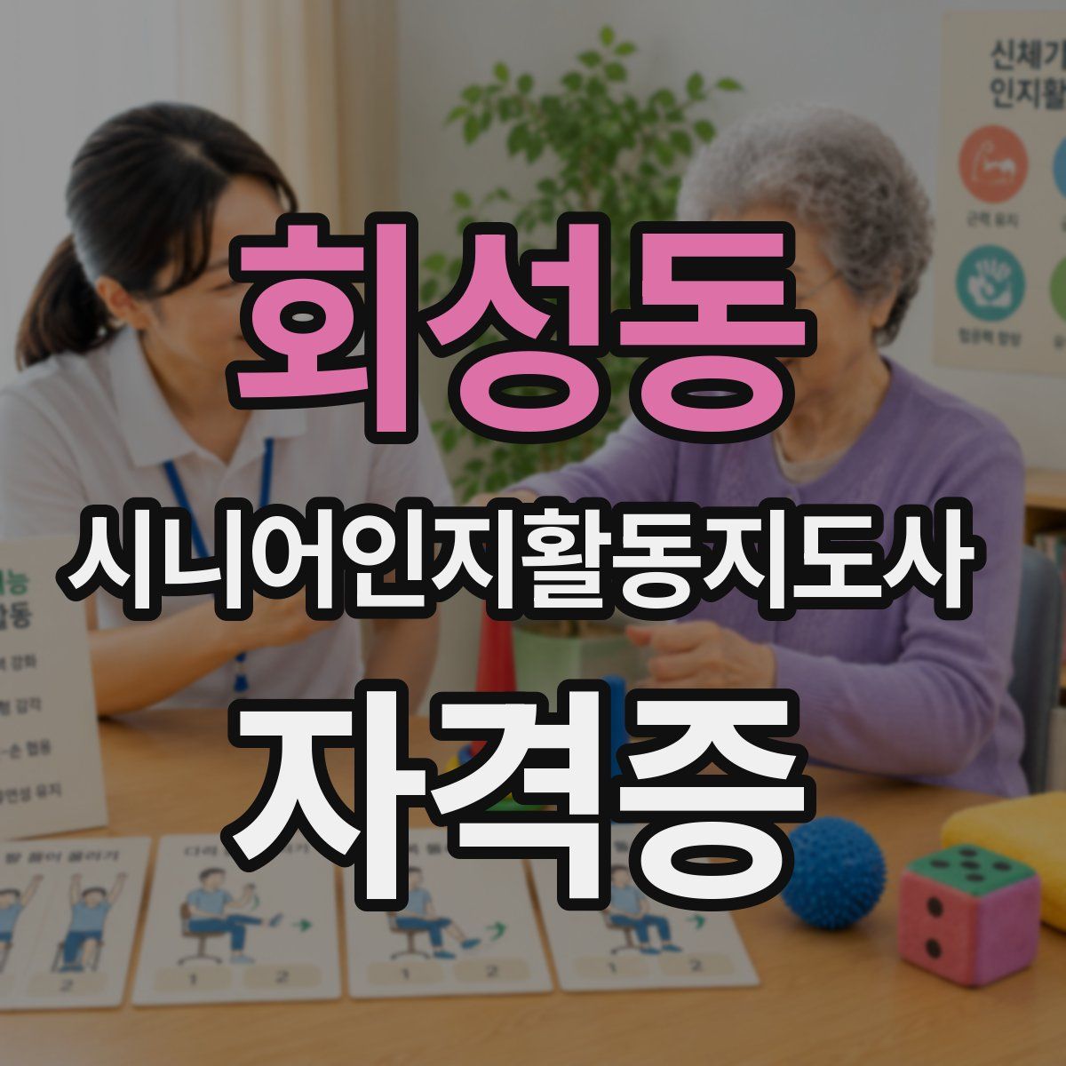 회성동 시니어인지활동지도사 자격증