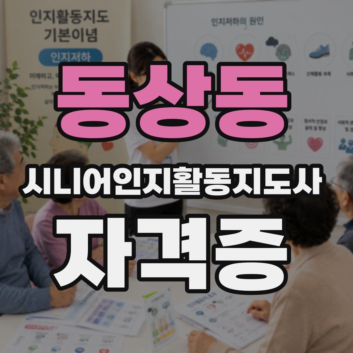 동상동 시니어인지활동지도사 자격증 취득 목적에 따라 달라지는 선택