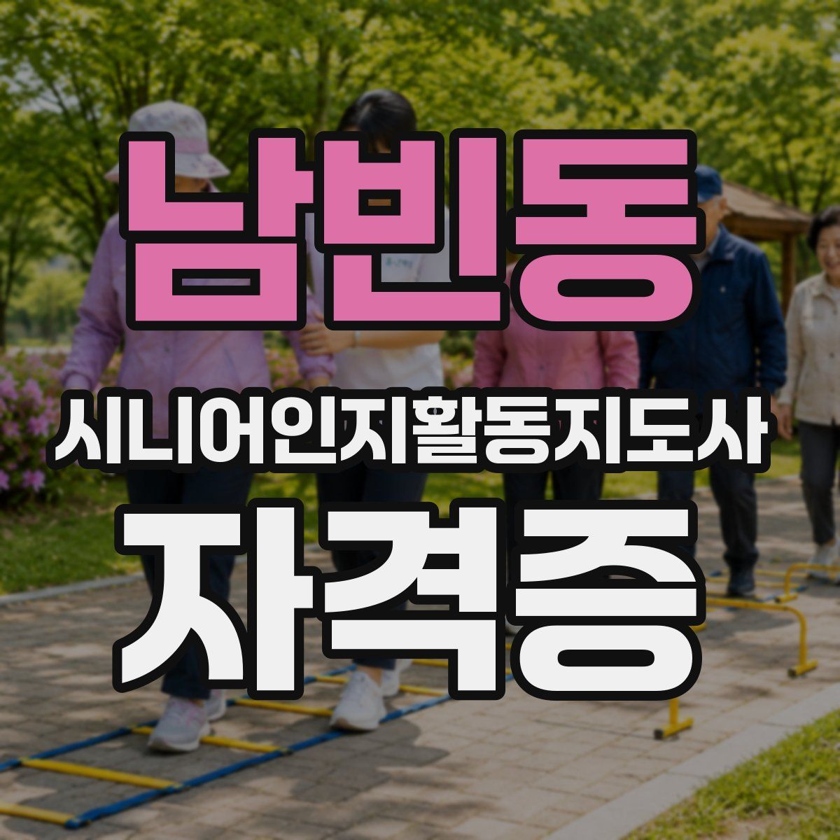 남빈동 시니어인지활동지도사 자격증
