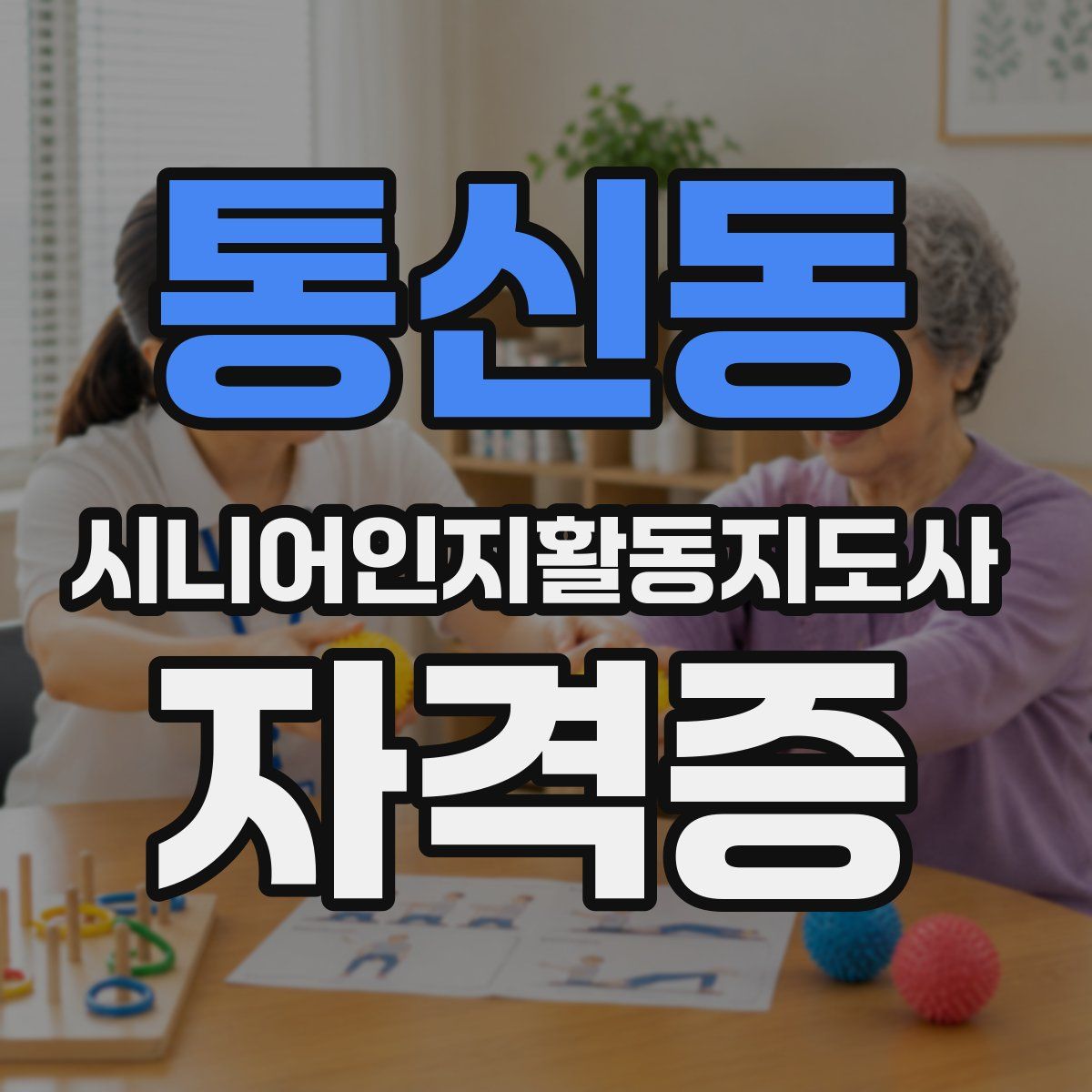 통신동 시니어인지활동지도사 자격증