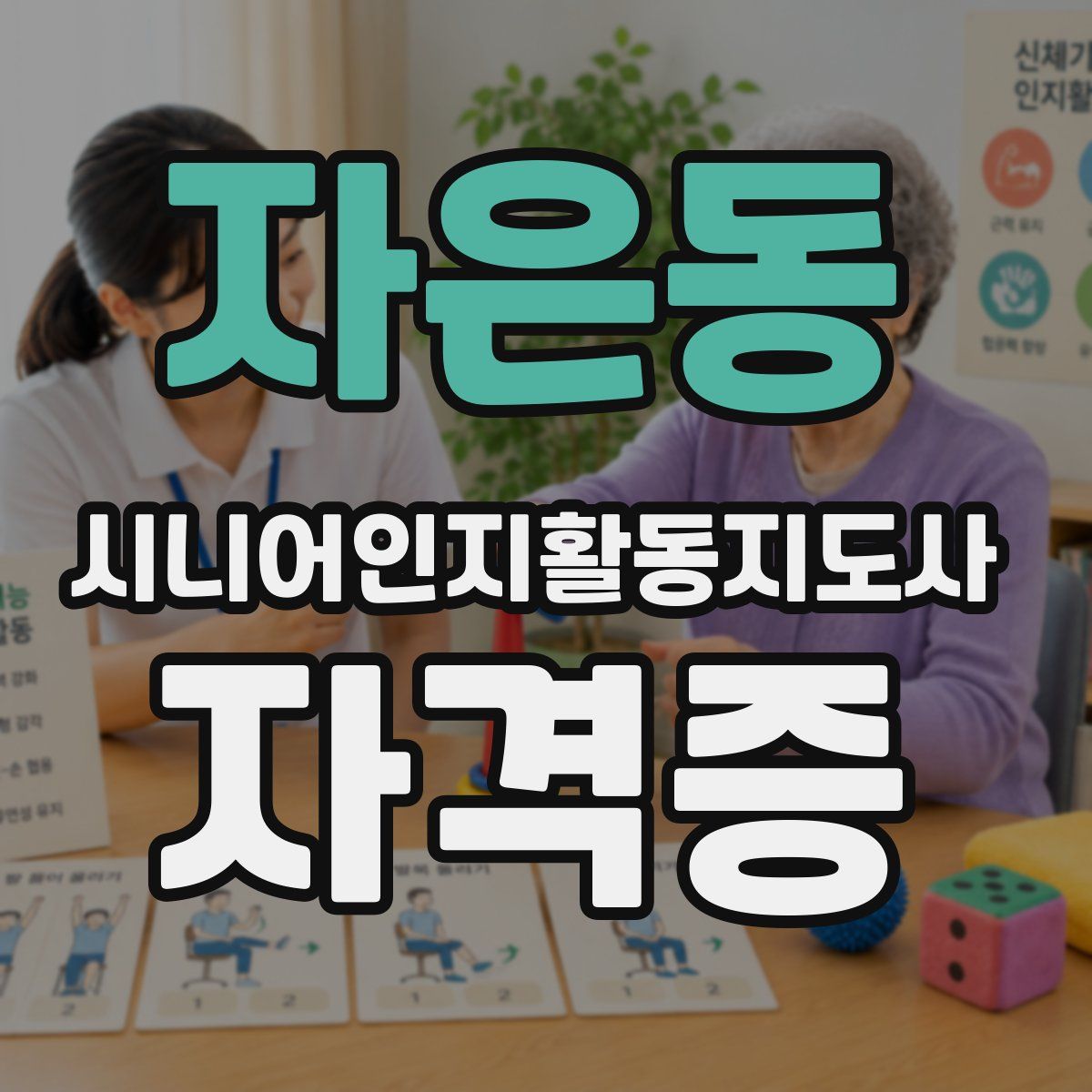 자은동 시니어인지활동지도사 자격증