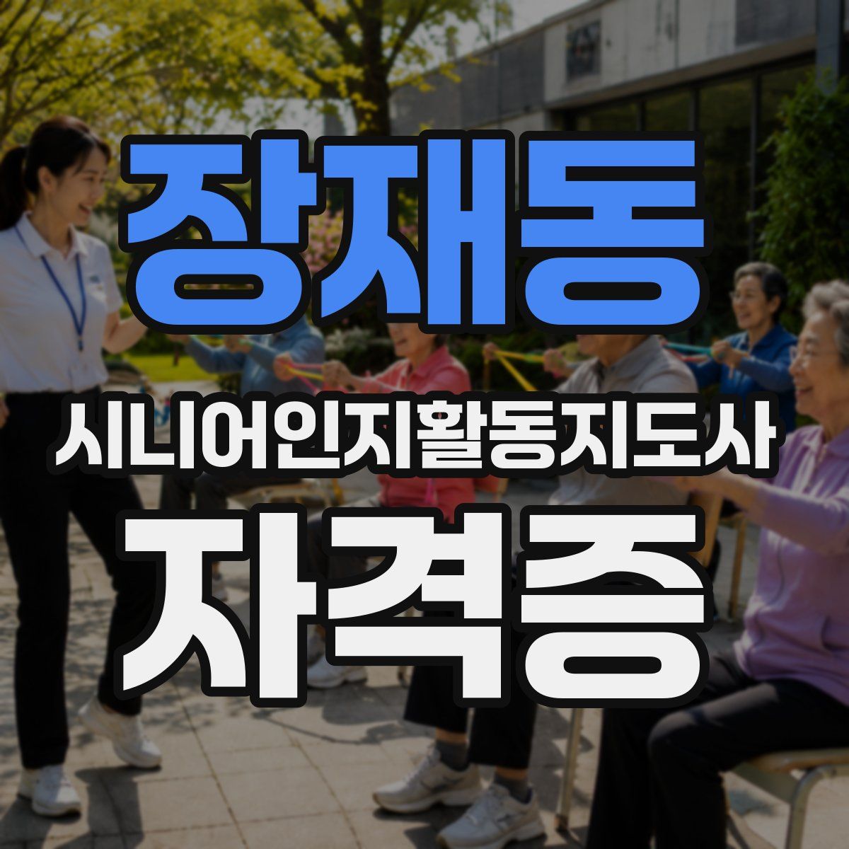 장재동 시니어인지활동지도사 자격증