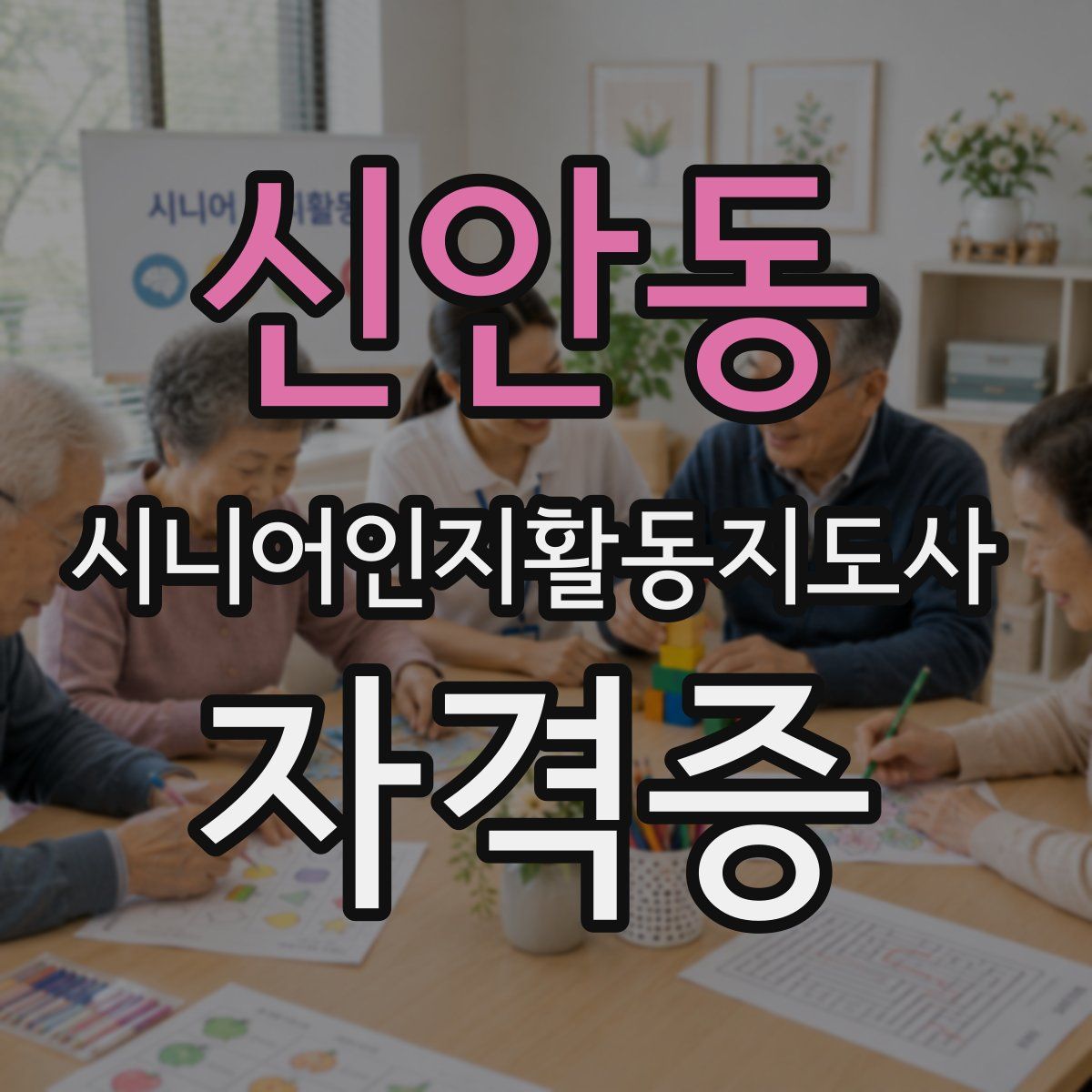 신안동 시니어인지활동지도사 자격증