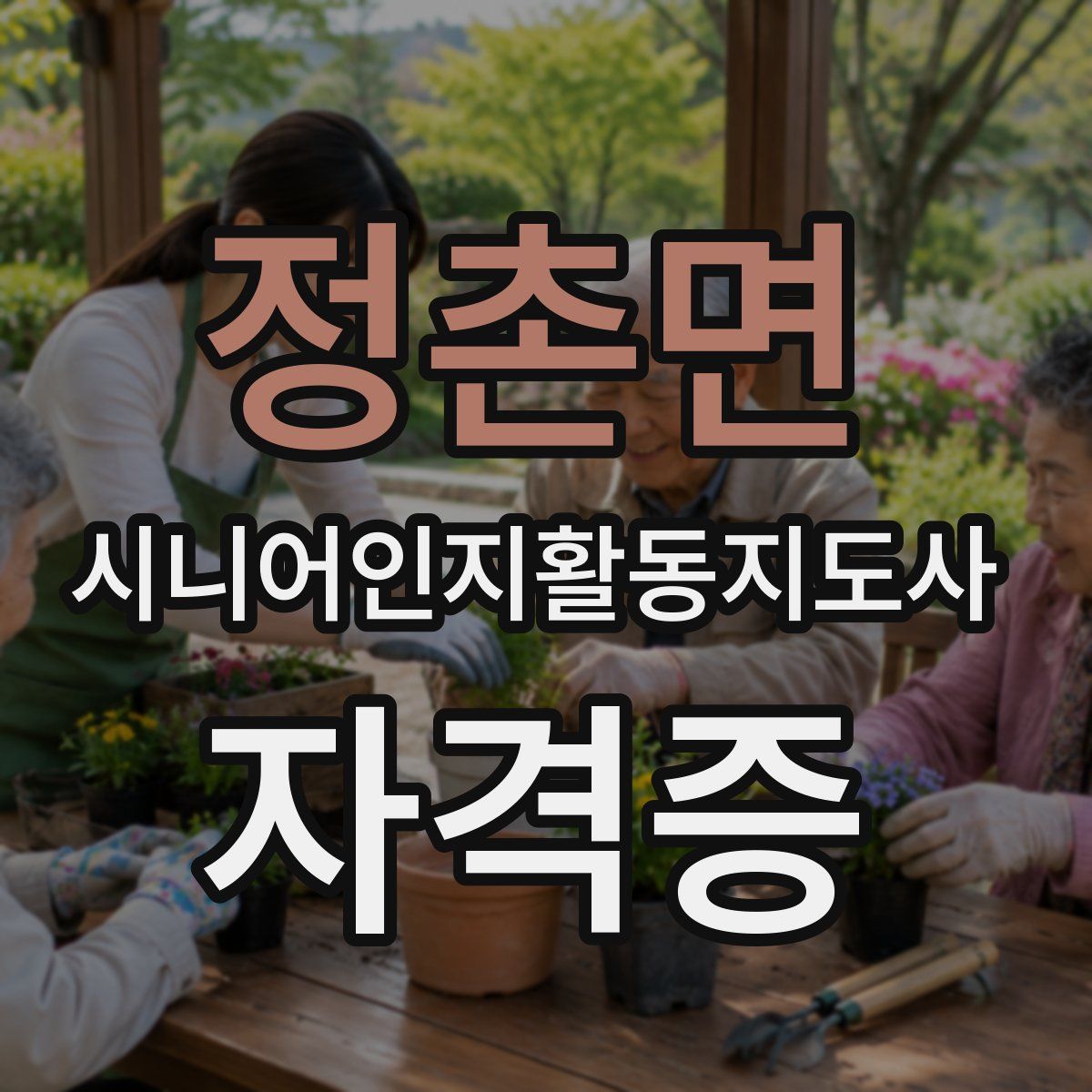 정촌면 시니어인지활동지도사 자격증
