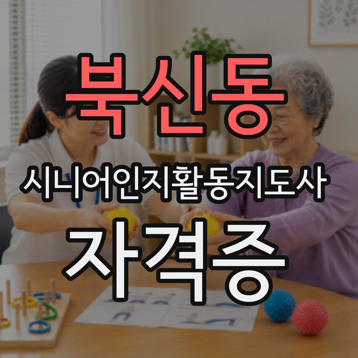 북신동 시니어인지활동지도사 자격증