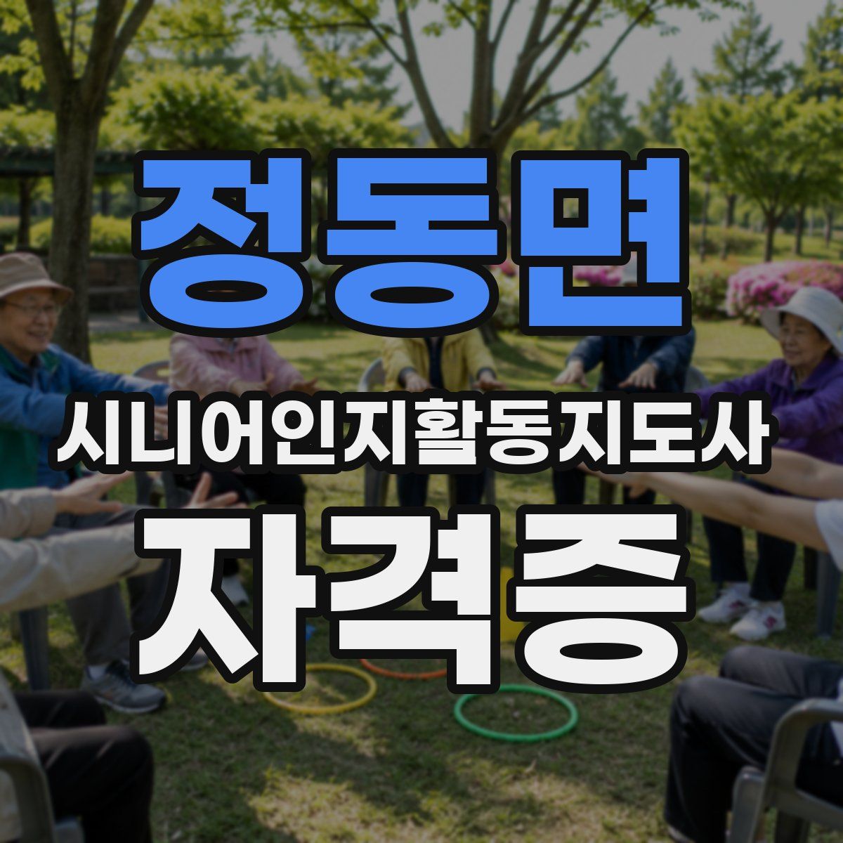 정동면 시니어인지활동지도사 자격증