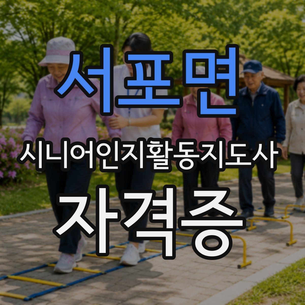 서포면 시니어인지활동지도사 자격증