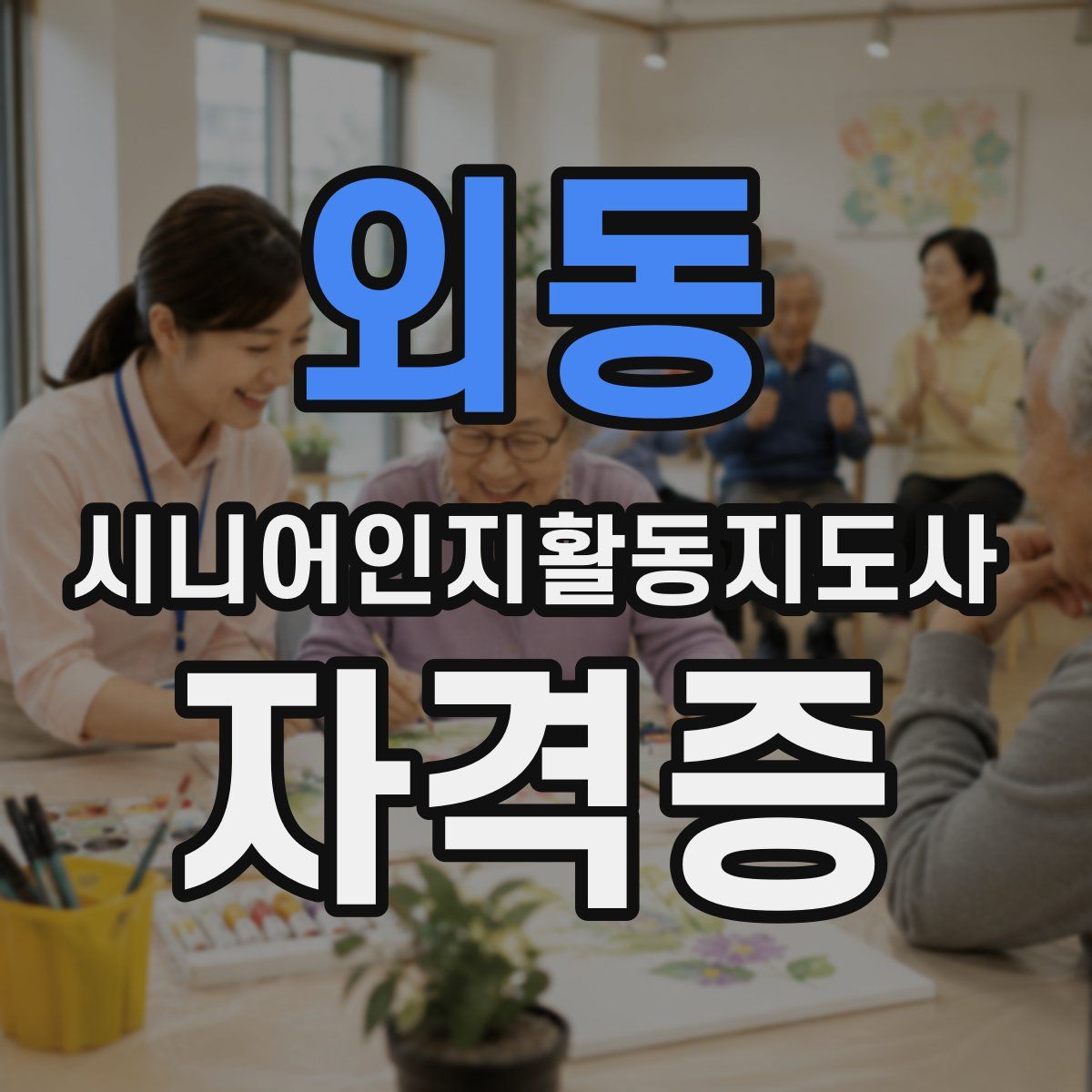 외동 시니어인지활동지도사 자격증