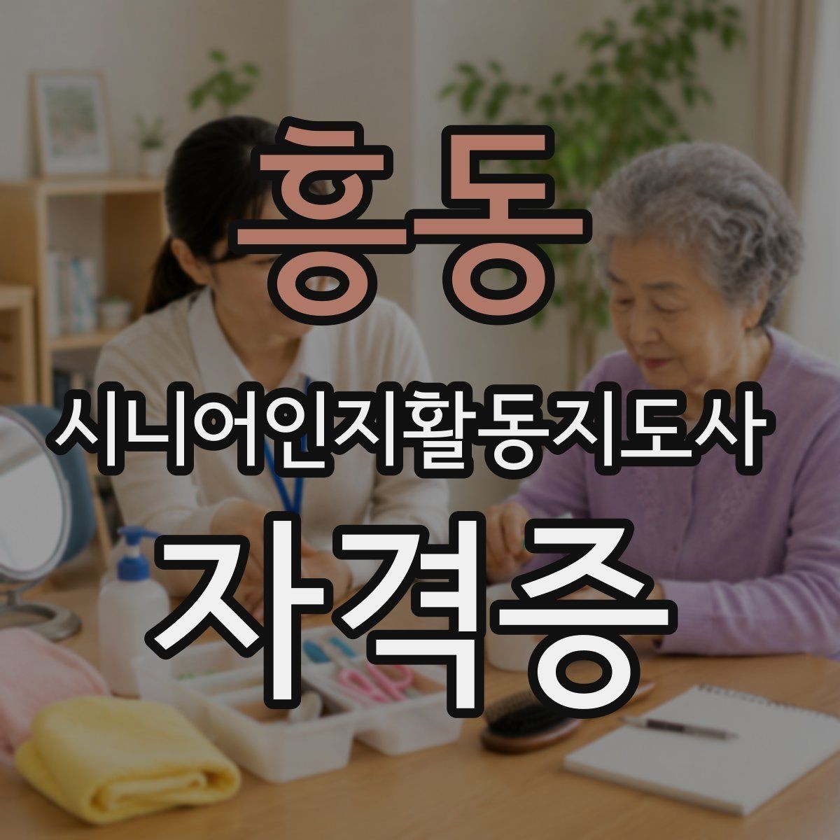 흥동 시니어인지활동지도사 자격증 입문자를 위한 핵심 정리