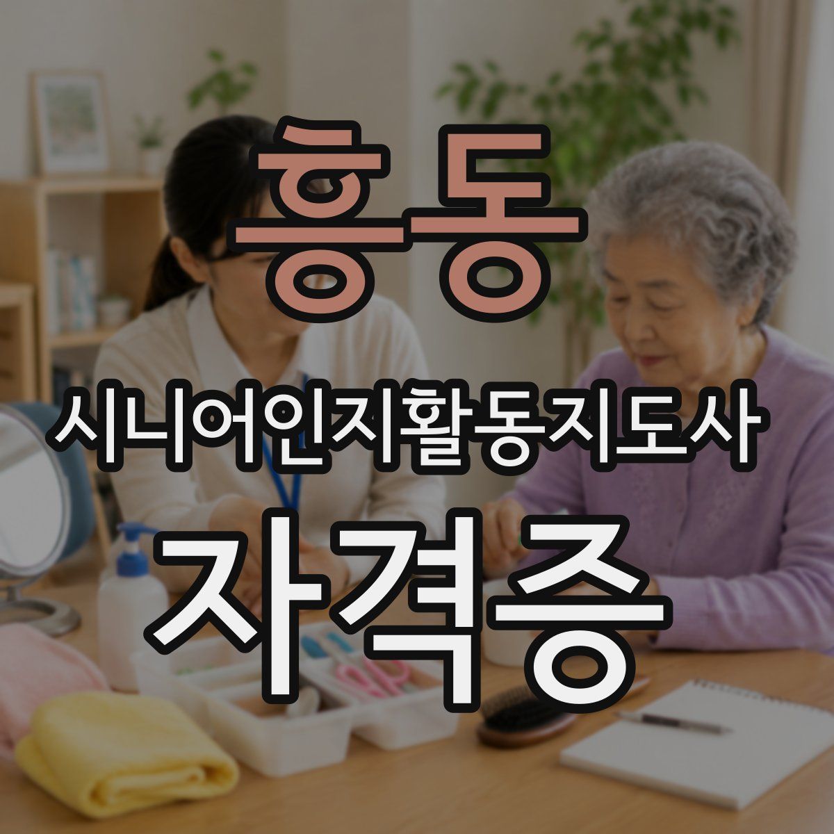 흥동 시니어인지활동지도사 자격증