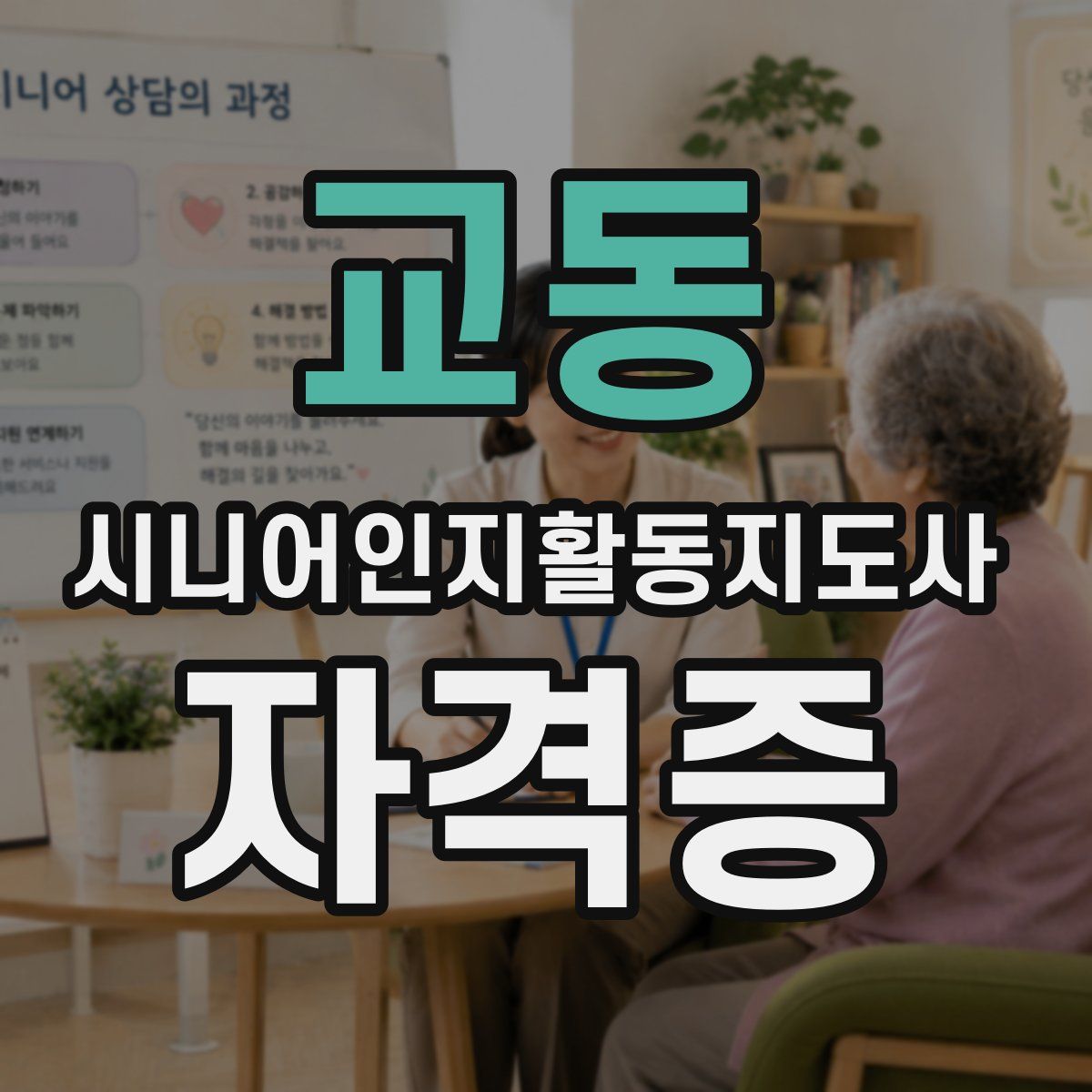 교동 시니어인지활동지도사 자격증