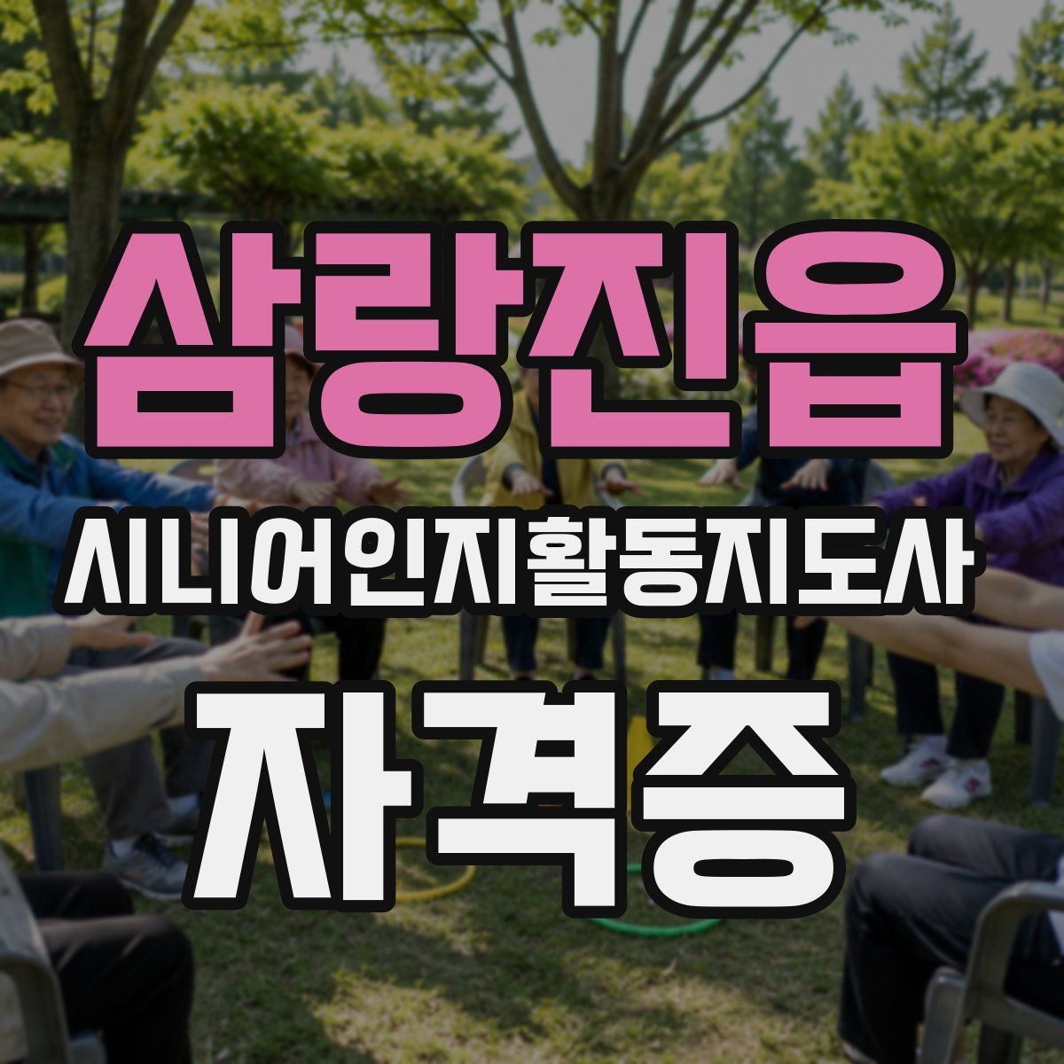 삼랑진읍 시니어인지활동지도사 자격증