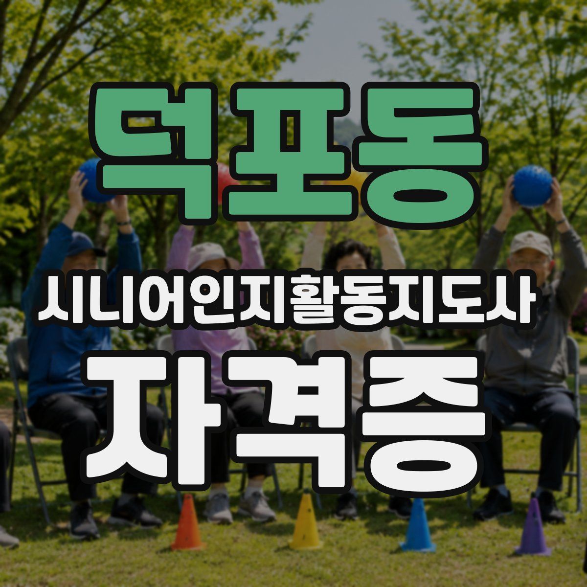 덕포동 시니어인지활동지도사 자격증