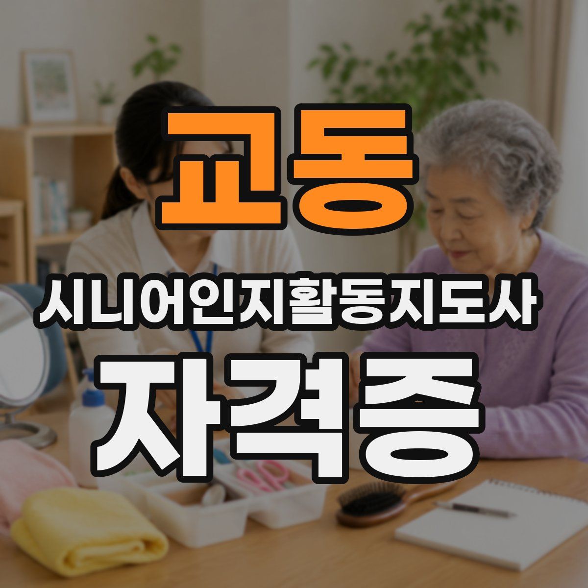 교동 시니어인지활동지도사 자격증