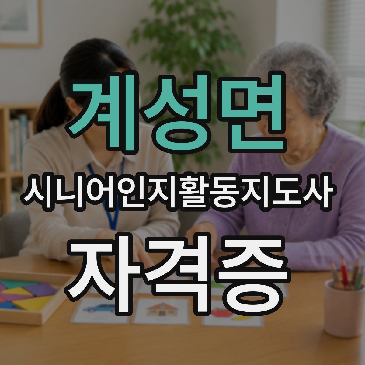 계성면 시니어인지활동지도사 자격증 응시 전 체크해야 할 사항