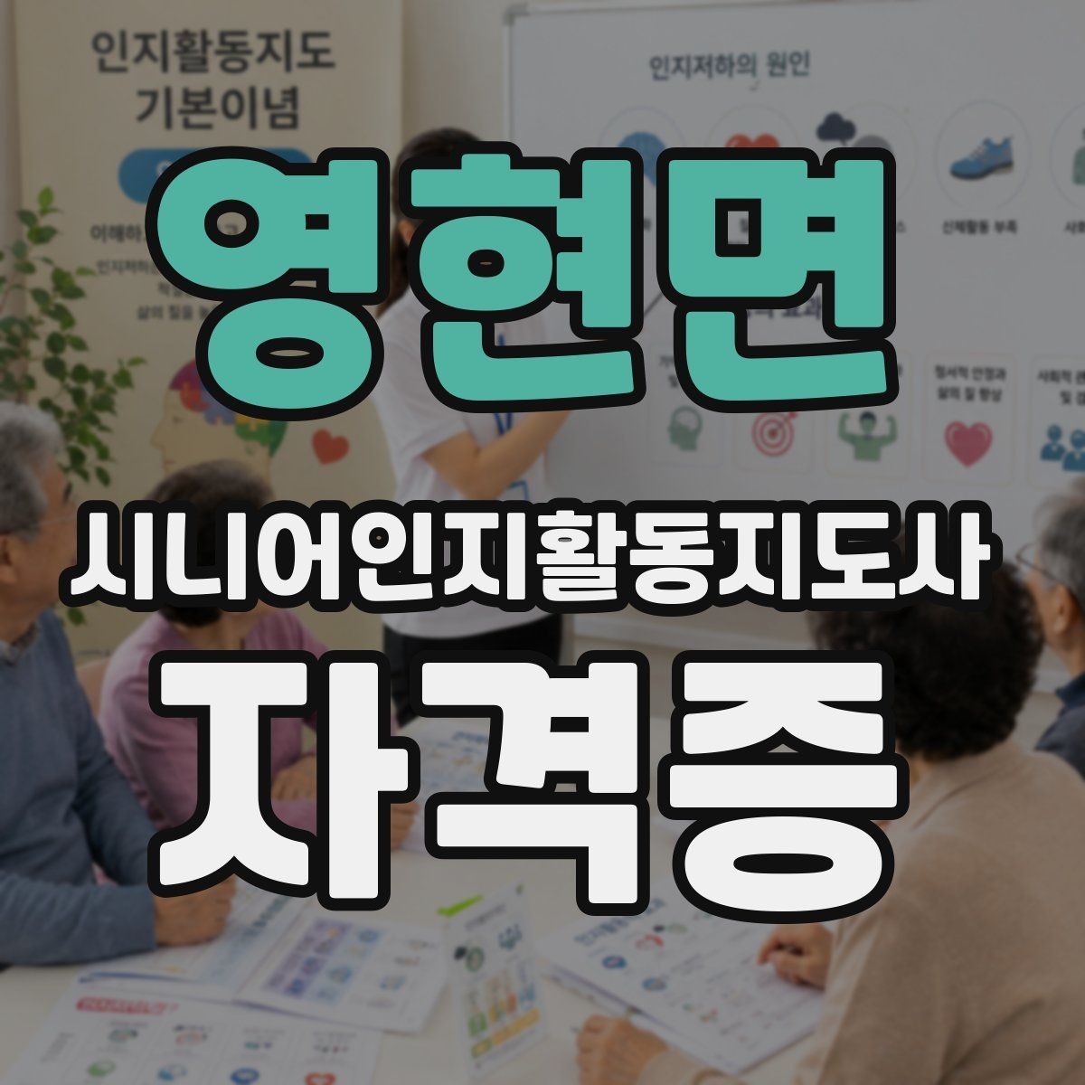 영현면 시니어인지활동지도사 자격증 공부할 때 도움이 되는 팁