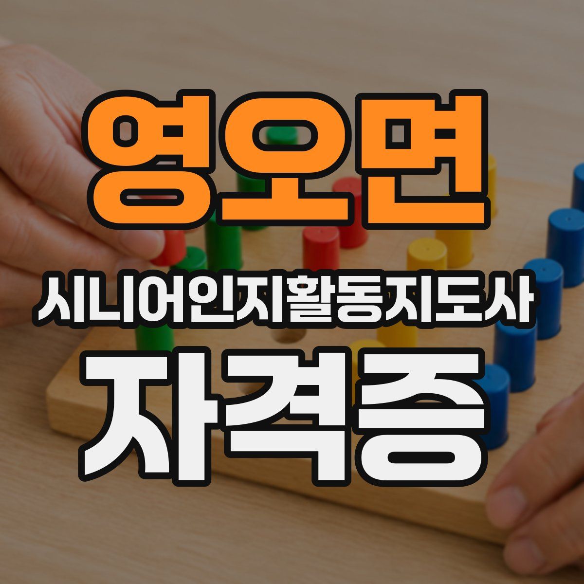 영오면 시니어인지활동지도사 자격증