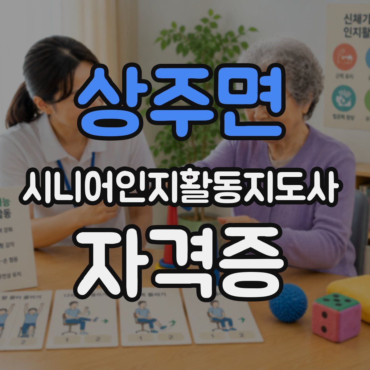 상주면 시니어인지활동지도사 자격증