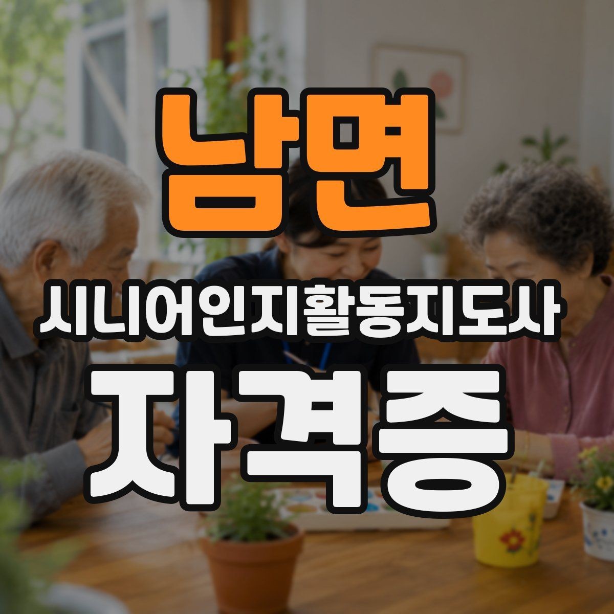남면 시니어인지활동지도사 자격증 수강 전 커리큘럼 살펴보기