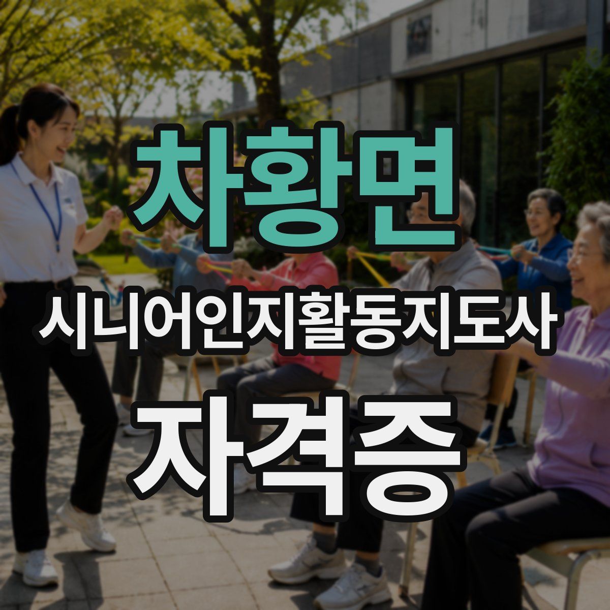 차황면 시니어인지활동지도사 자격증