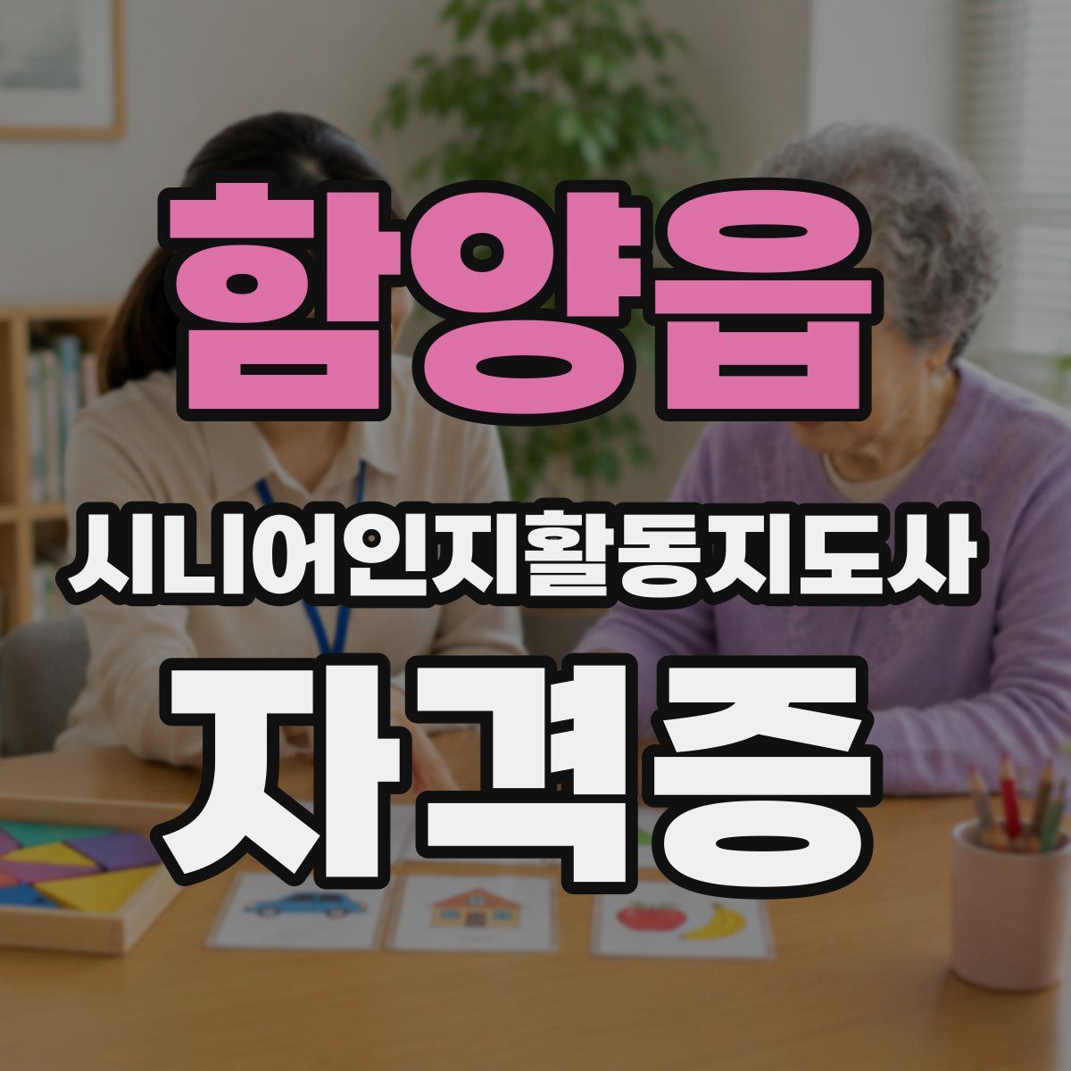 함양읍 시니어인지활동지도사 자격증