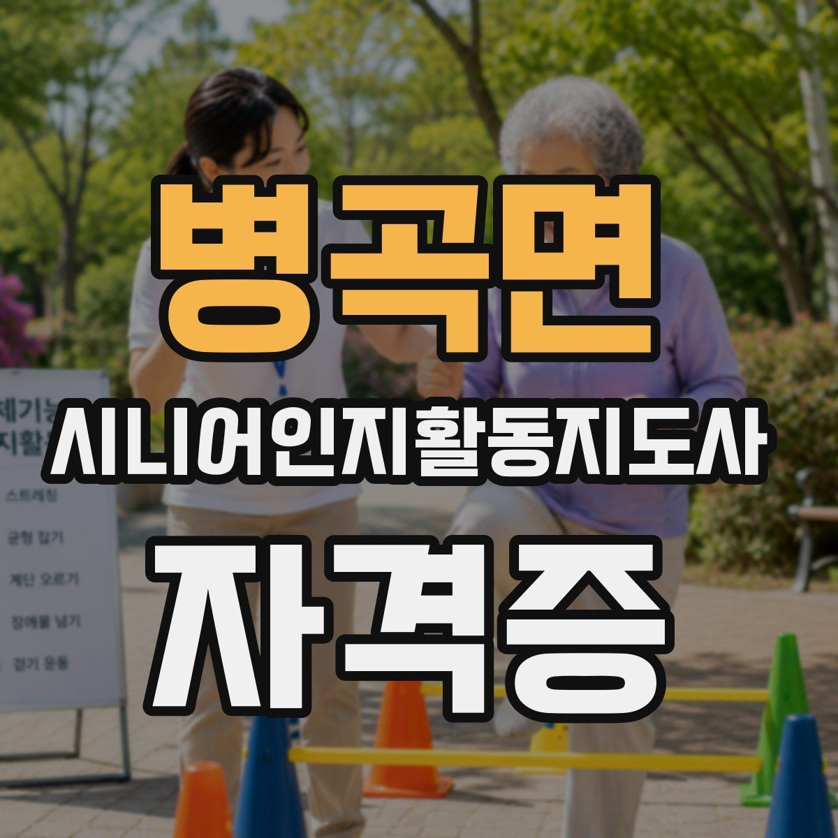 병곡면 시니어인지활동지도사 자격증 선택 시 비교해야 할 요소