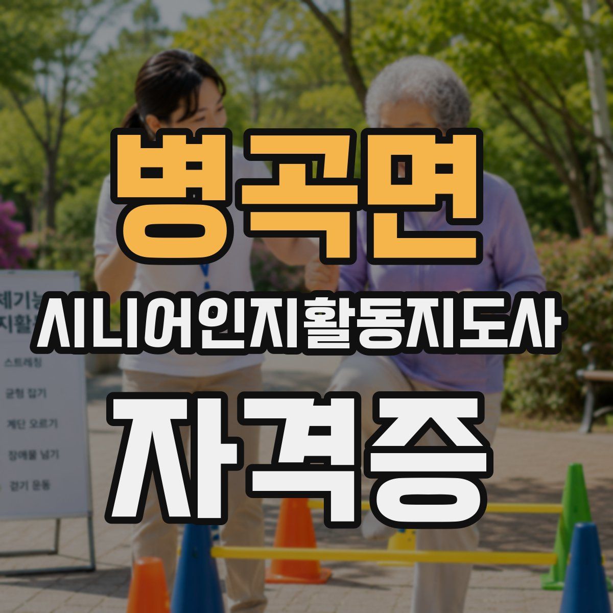 병곡면 시니어인지활동지도사 자격증