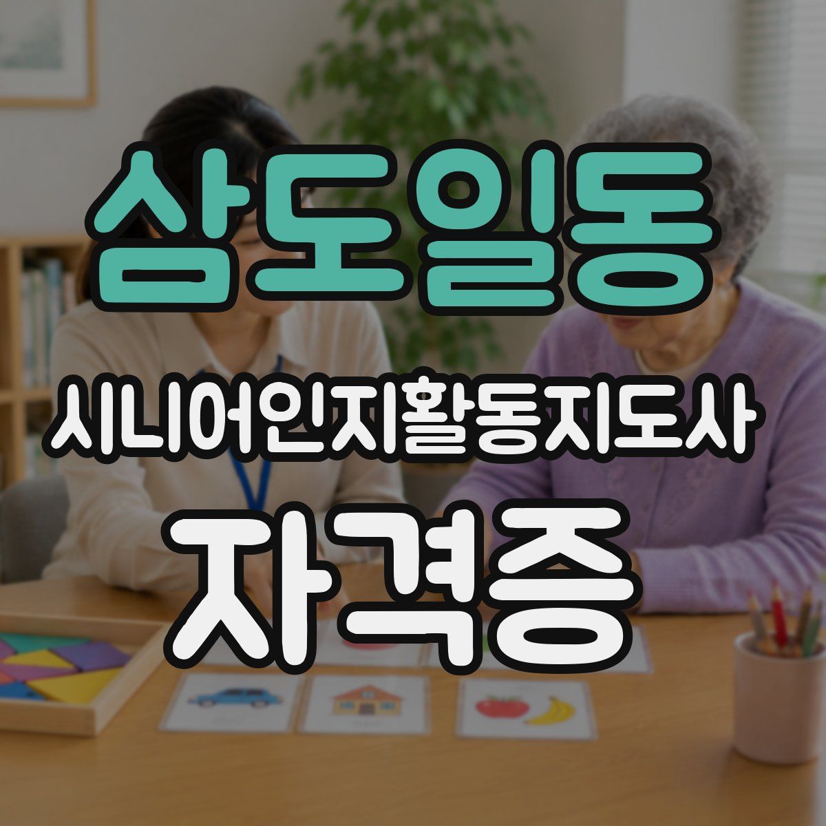 삼도일동 시니어인지활동지도사 자격증