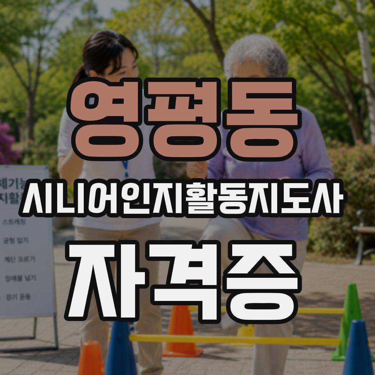 영평동 시니어인지활동지도사 자격증