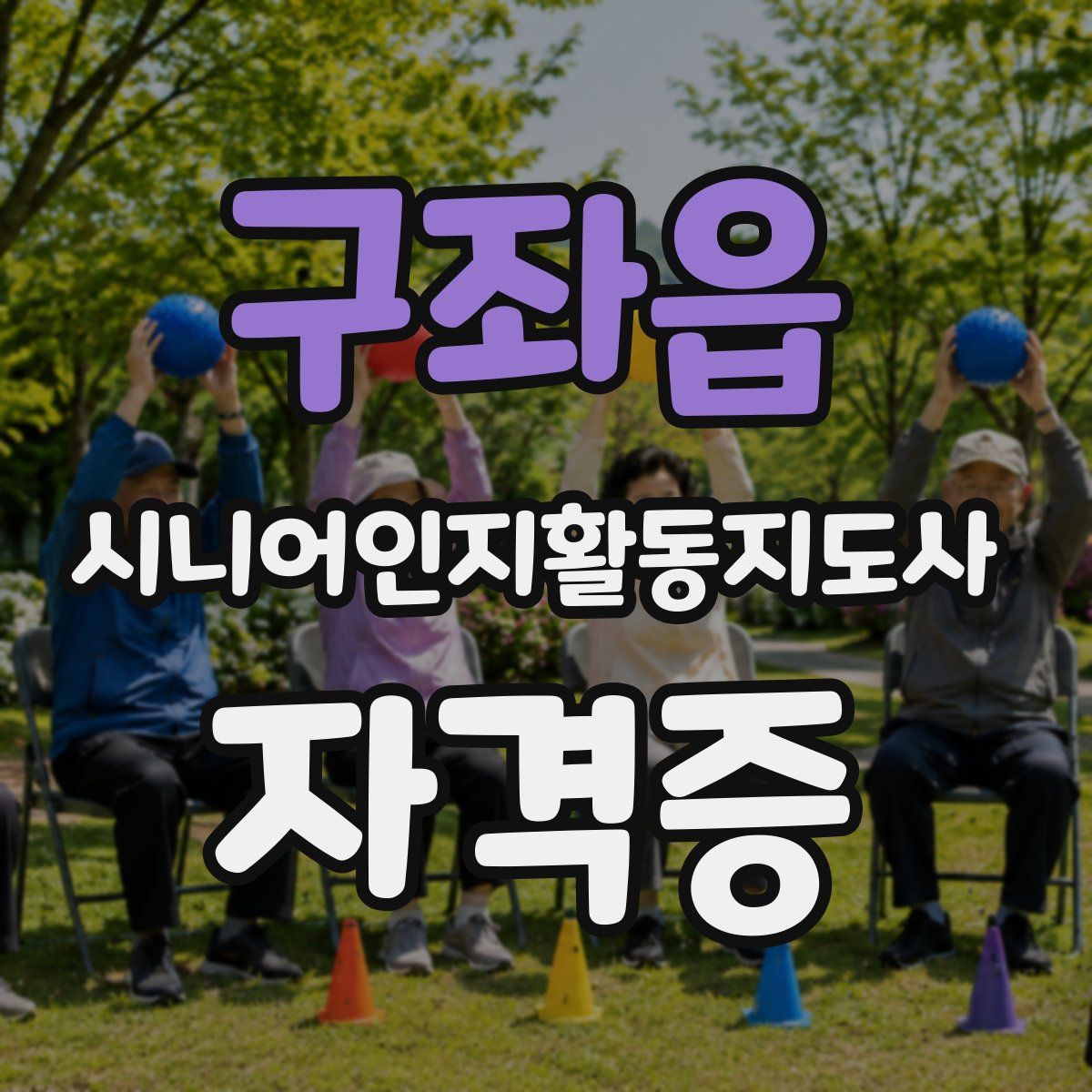 구좌읍 시니어인지활동지도사 자격증