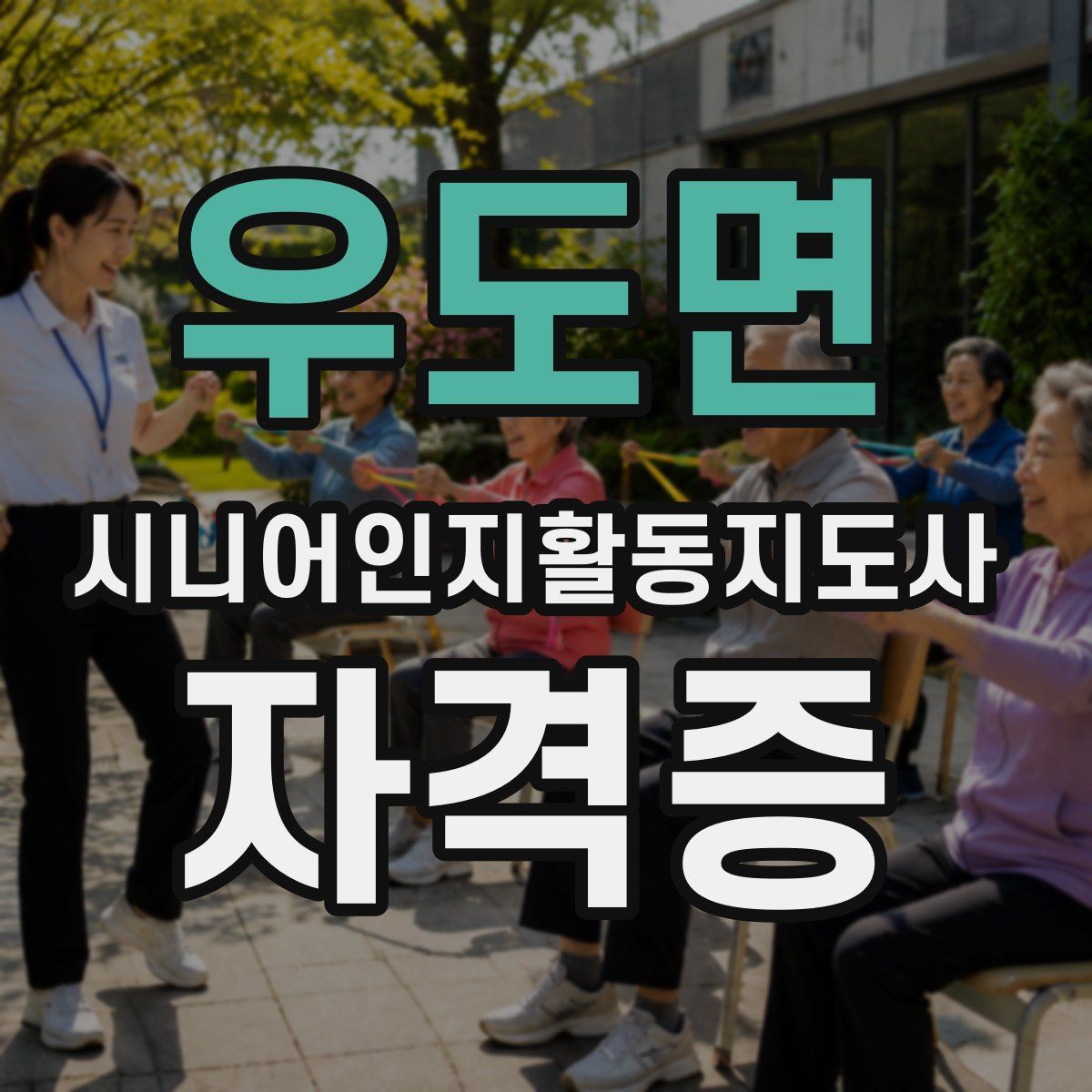 우도면 시니어인지활동지도사 자격증